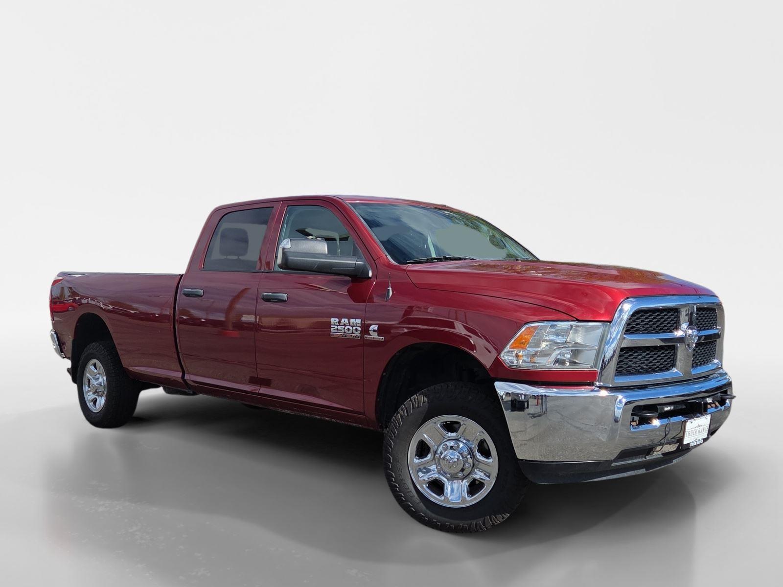 Deep Cherry Red Crystal Pearlcoat 2015 RAM 2500 Tradesman Crew Cab LB 4WD Pickup Truck Four-Wheel Drive 6-Speed Automatic
