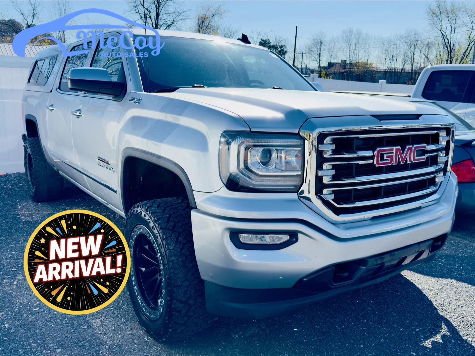 Quicksilver Metallic 2018 GMC Sierra 1500 SLT Crew Cab 4WD Pickup Truck Four-Wheel Drive 6-Speed Automatic