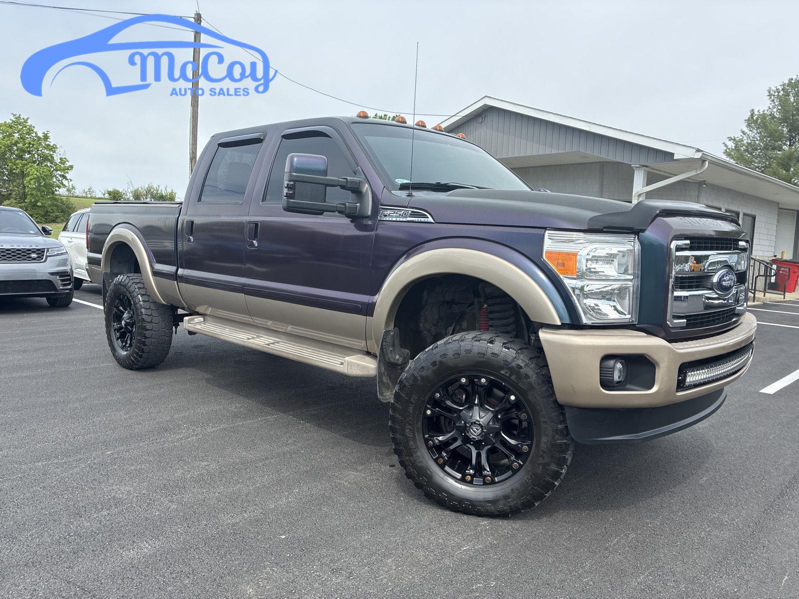 Ruby Red Metallic Tinted Clearcoat 2014 Ford F-250 Super Duty King Ranch Crew Cab 4WD Pickup Truck Four-Wheel Drive 6-Speed Automatic