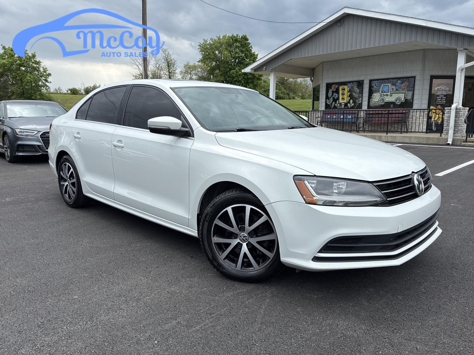 Pure White 2017 Volkswagen Jetta 1.4T SE FWD Sedan Front-Wheel Drive Manual