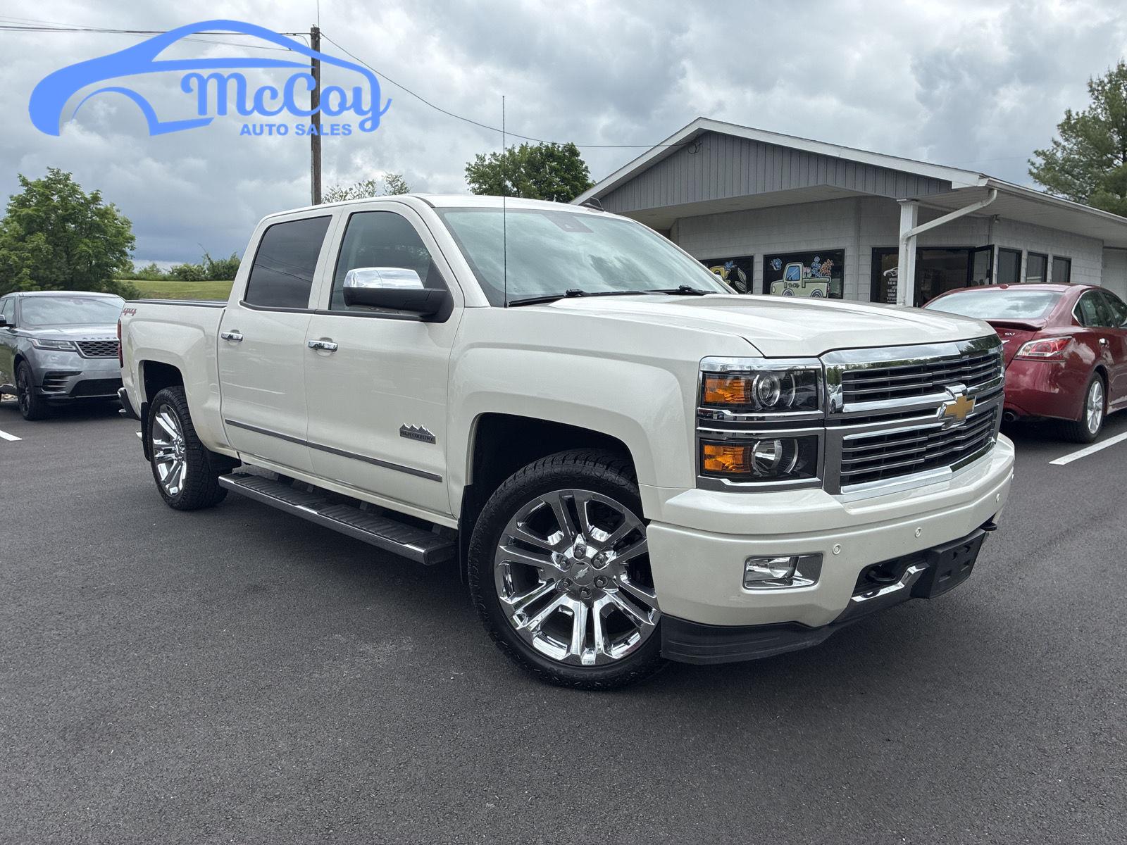 White Diamond Tricoat 2014 Chevrolet Silverado 1500 High Country Crew Cab 4WD Pickup Truck Four-Wheel Drive 6-Speed Automatic