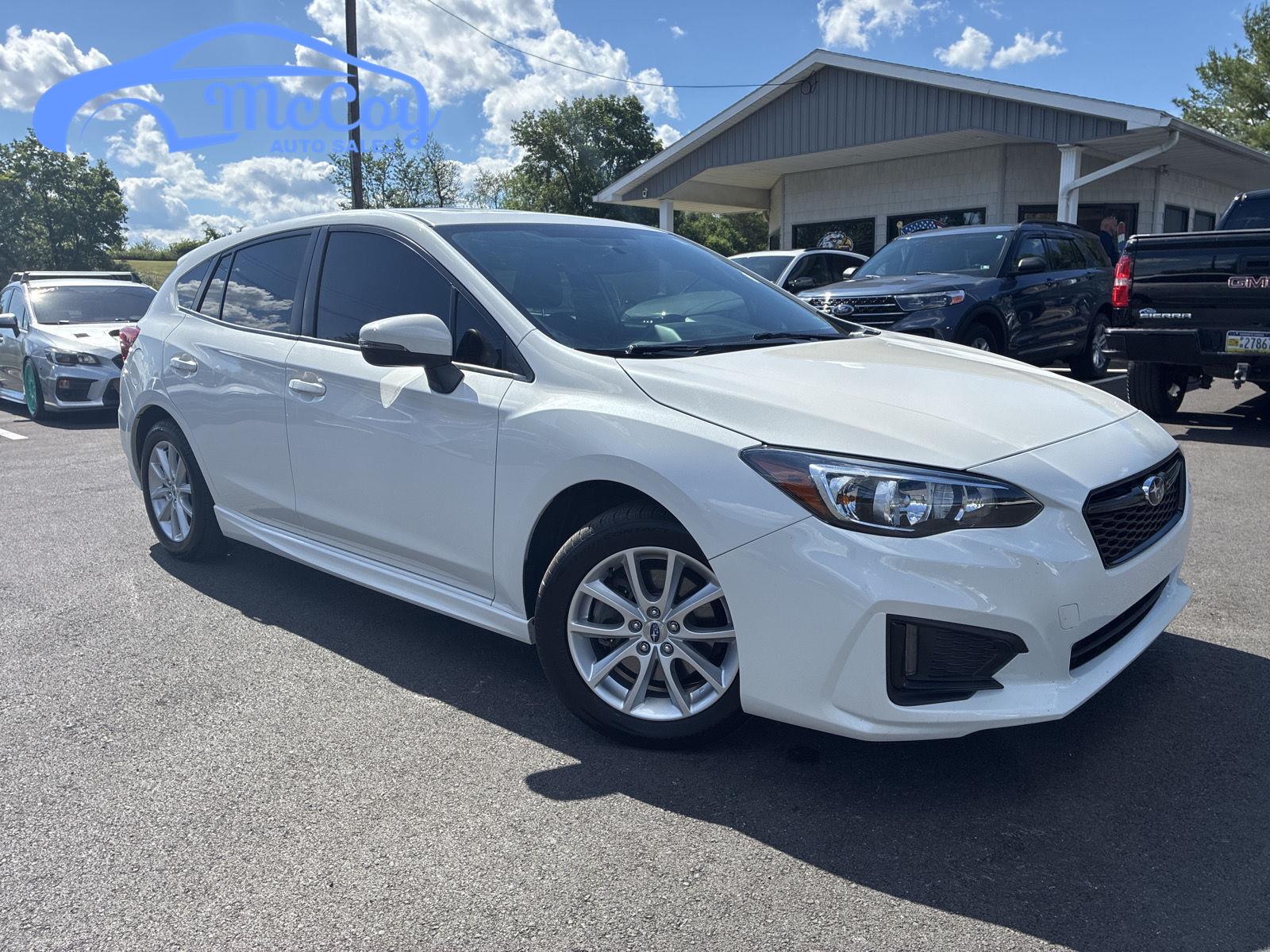 Crystal White Pearl 2017 Subaru Impreza Hatchback All-Wheel Drive Continuously Variable Transmission