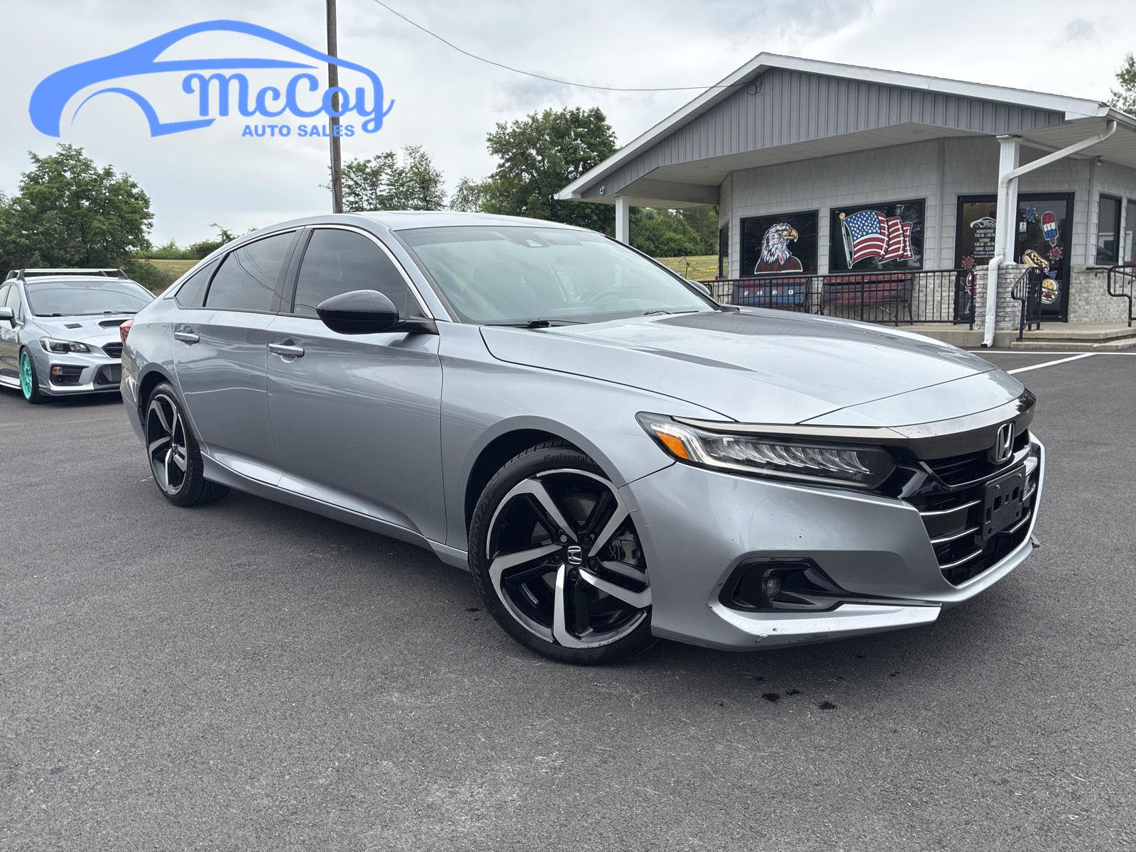 Crystal Black Pearl 2021 Honda Accord Sedan Front-Wheel Drive Automatic