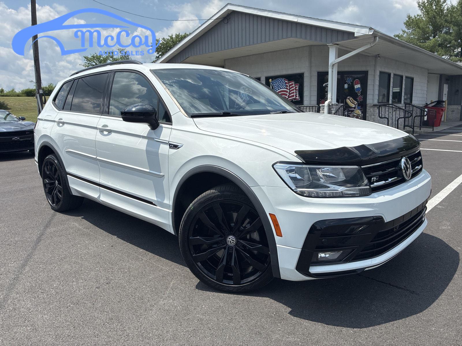 Pure White 2021 Volkswagen Tiguan SUV / Crossover All-Wheel Drive Automatic