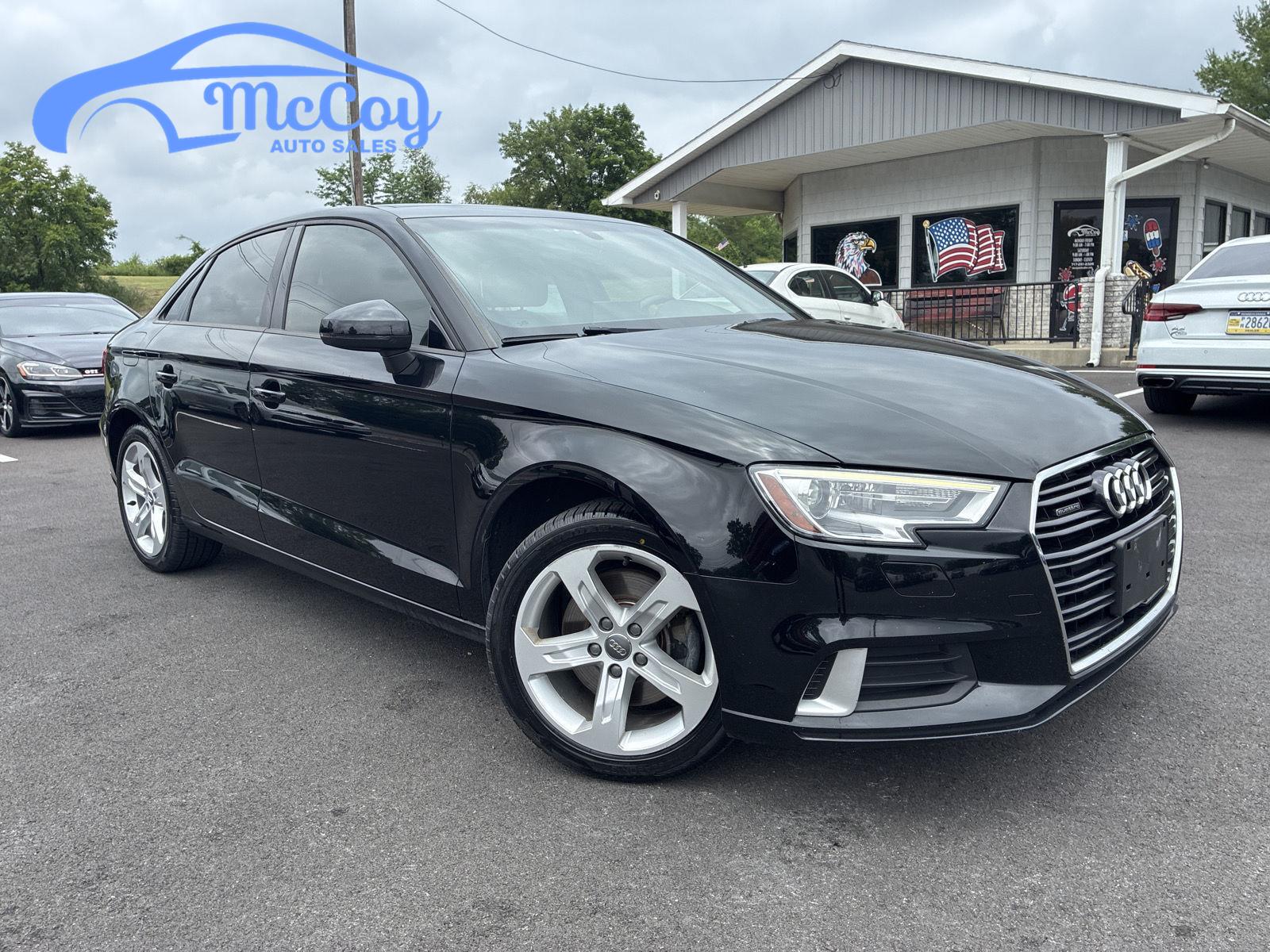 Brilliant Black 2018 Audi A3 Sedan All-Wheel Drive Automatic