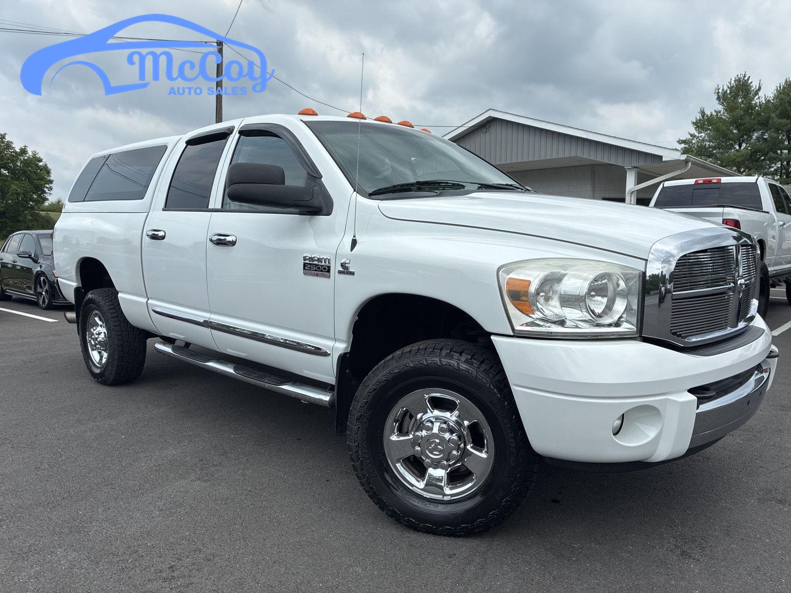 Bright White Clearcoat 2008 Dodge RAM 2500 Pickup Truck Four-Wheel Drive 6-Speed Automatic Overdrive