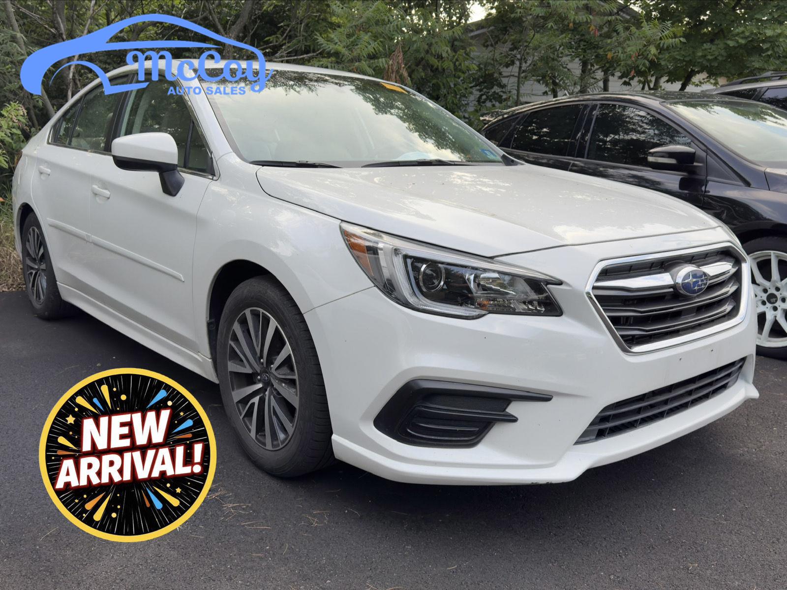 Crystal White Pearl 2018 Subaru Legacy Sedan All-Wheel Drive Continuously Variable Transmission
