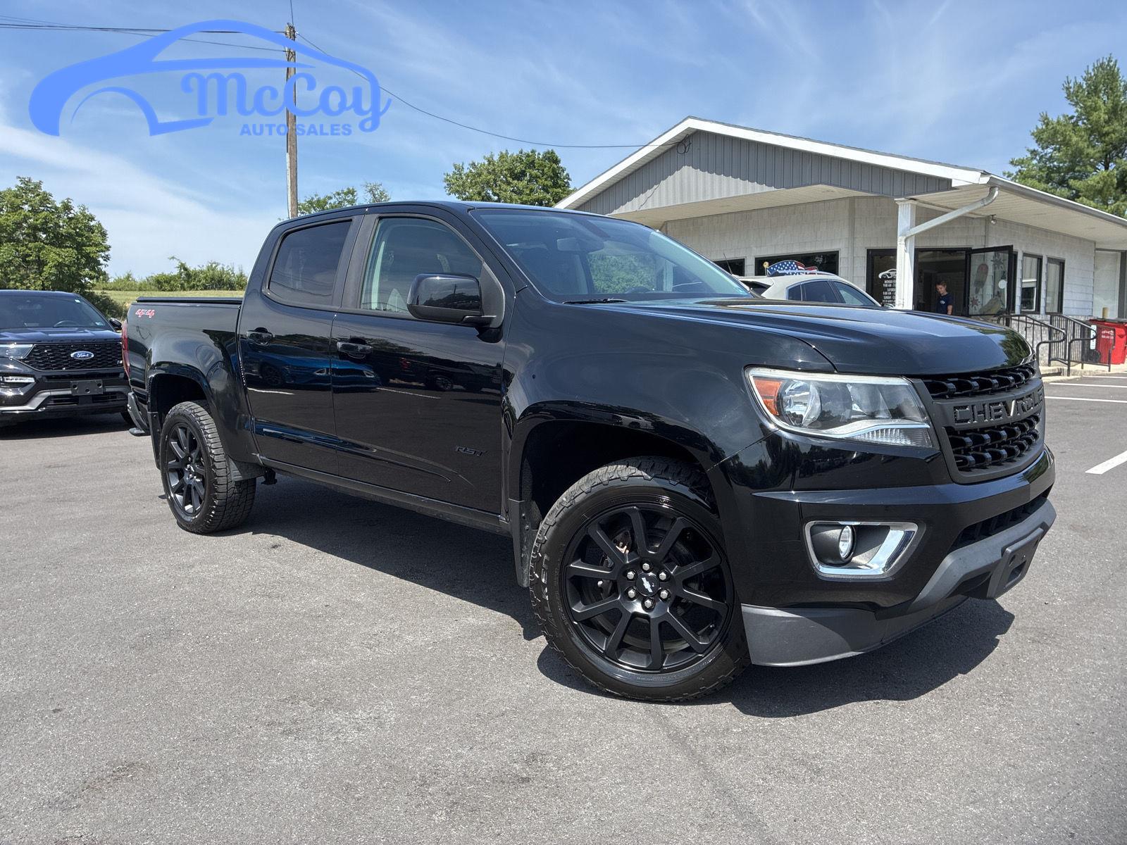 Black 2019 Chevrolet Colorado Pickup Truck Four-Wheel Drive 8-Speed Automatic