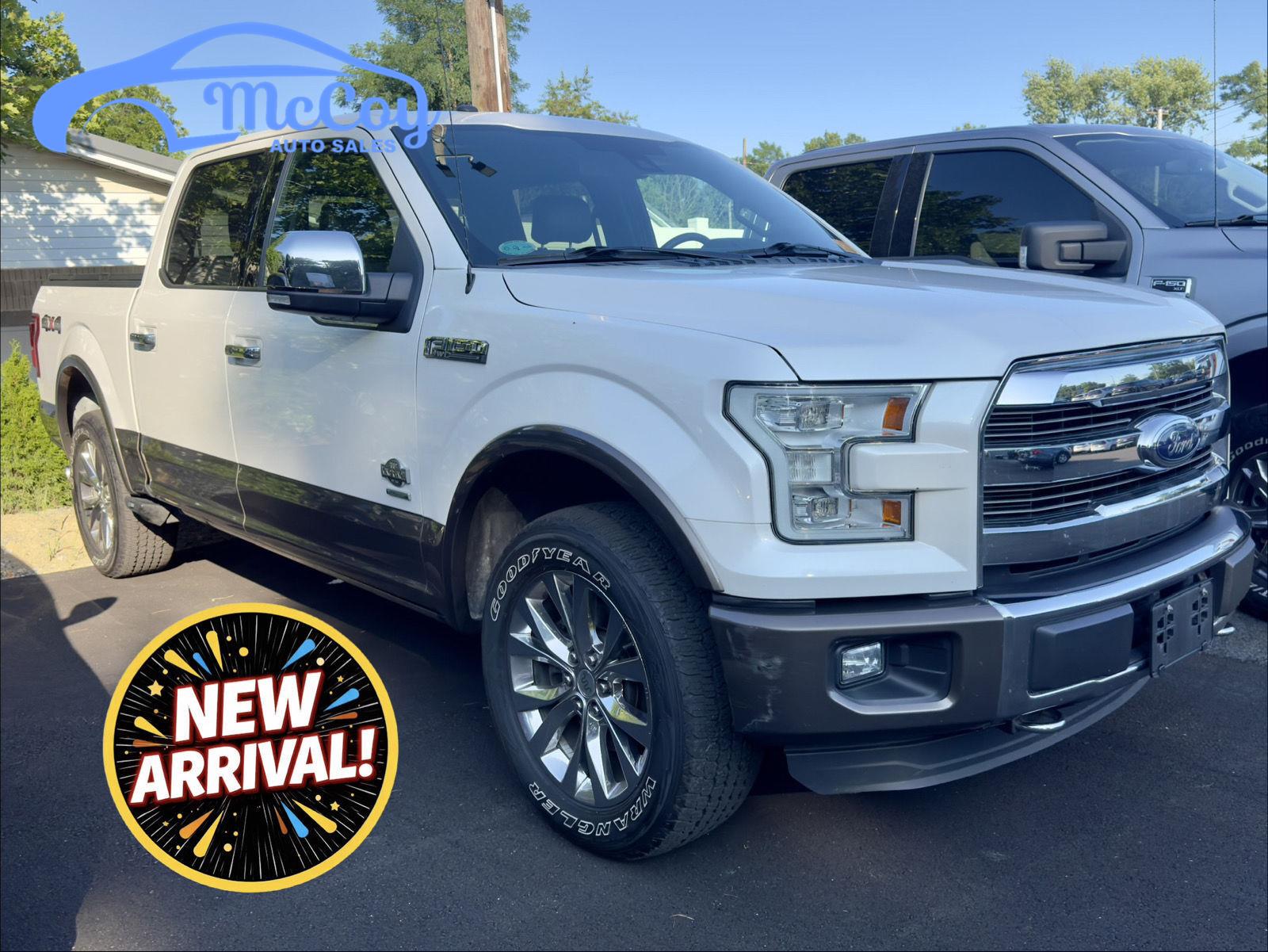 White Platinum Metallic Tri-Coat 2016 Ford F-150 Pickup Truck Four-Wheel Drive 6-Speed Automatic