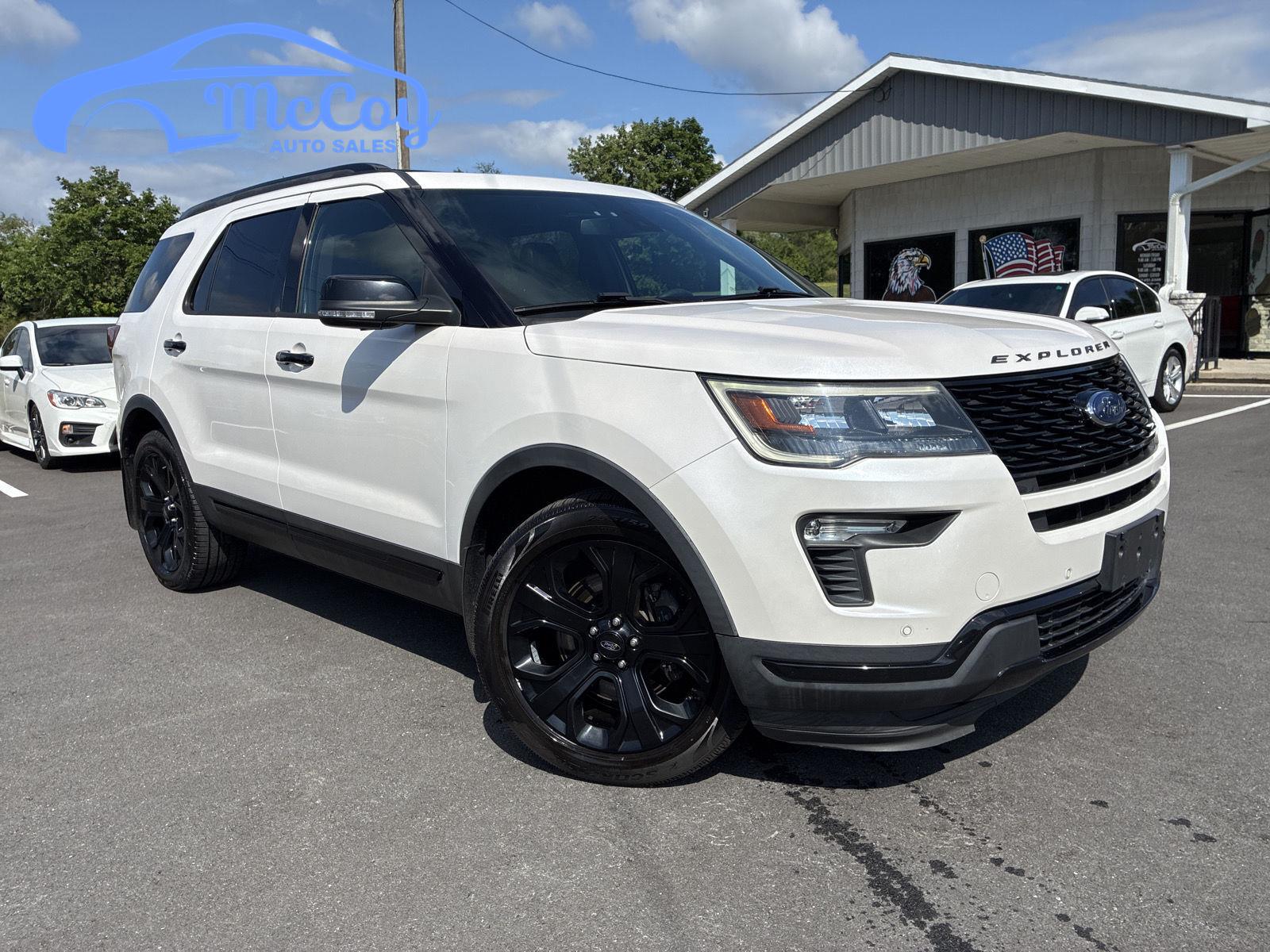 White Platinum Metallic Tri-Coat 2019 Ford Explorer SUV / Crossover All-Wheel Drive 6-Speed Automatic