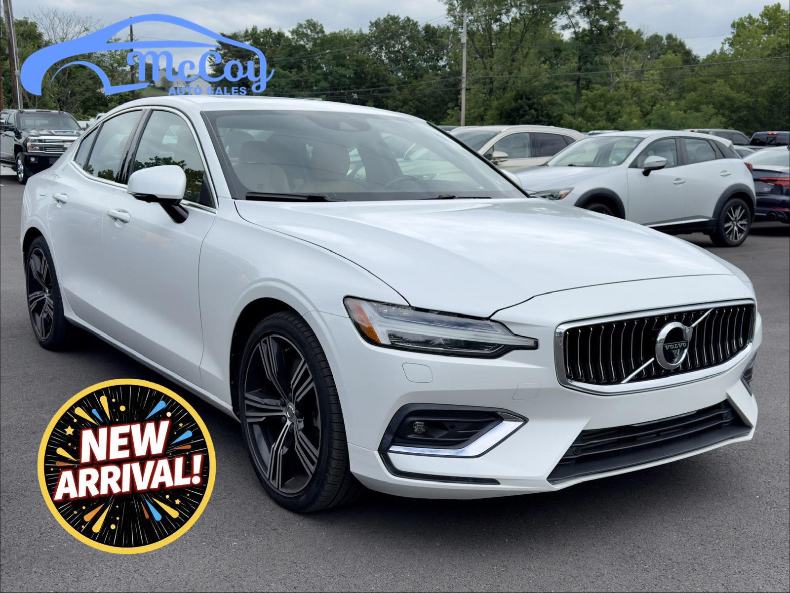 Crystal White Pearl Metallic 2020 Volvo S60 Sedan All-Wheel Drive Automatic