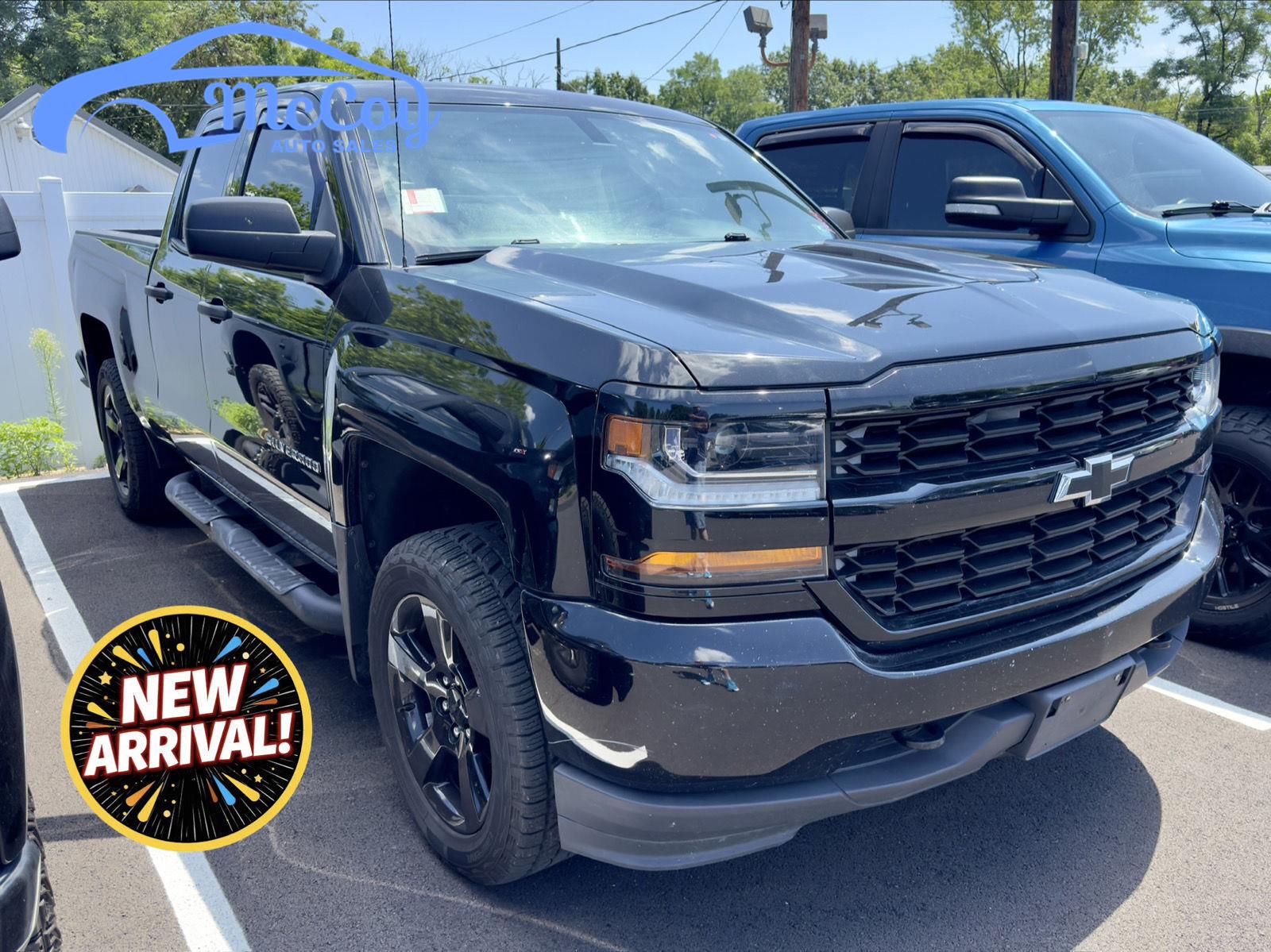 Black 2017 Chevrolet Silverado 1500 Pickup Truck Four-Wheel Drive 6-Speed Automatic