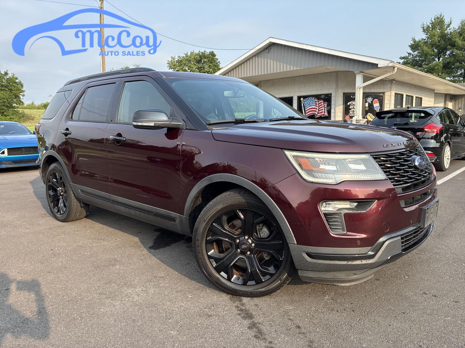 Red (Burgundy Velvet Metallic Tinted Clearcoat) 2019 Ford Explorer SUV / Crossover All-Wheel Drive 6-Speed Automatic