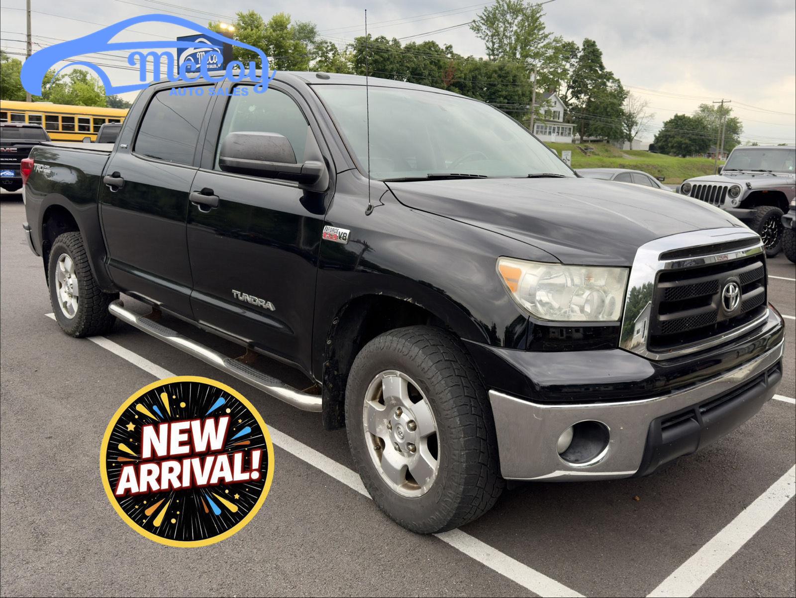 Black 2012 Toyota Tundra Pickup Truck Four-Wheel Drive Automatic