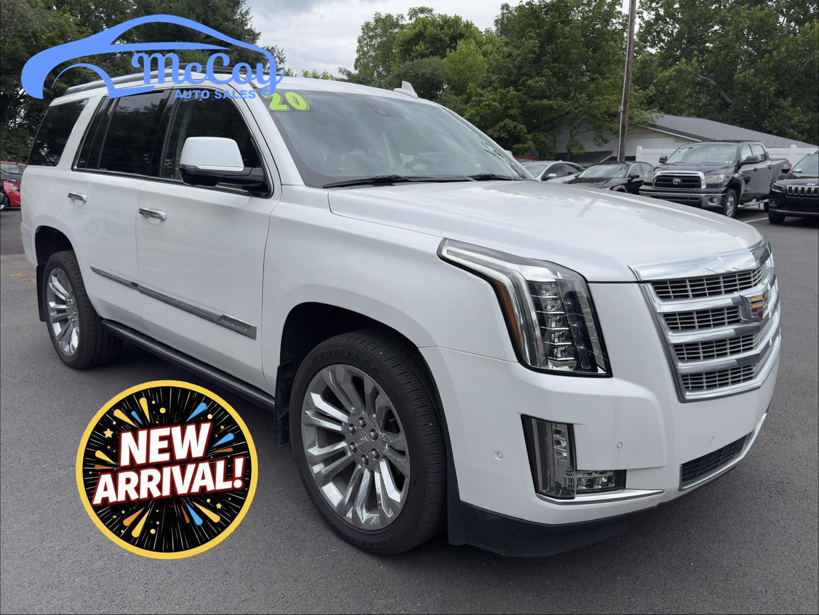 Crystal White Tricoat 2020 Cadillac Escalade SUV / Crossover Four-Wheel Drive Automatic
