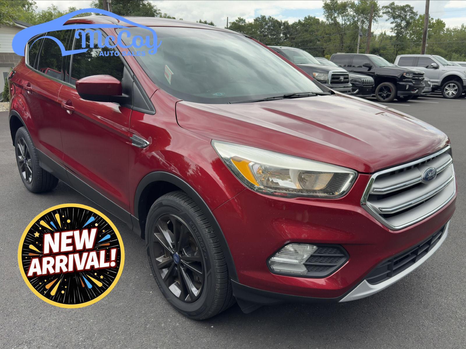 Ruby Red Metallic Tinted Clearcoat 2017 Ford Escape SUV / Crossover All-Wheel Drive 6-Speed Automatic
