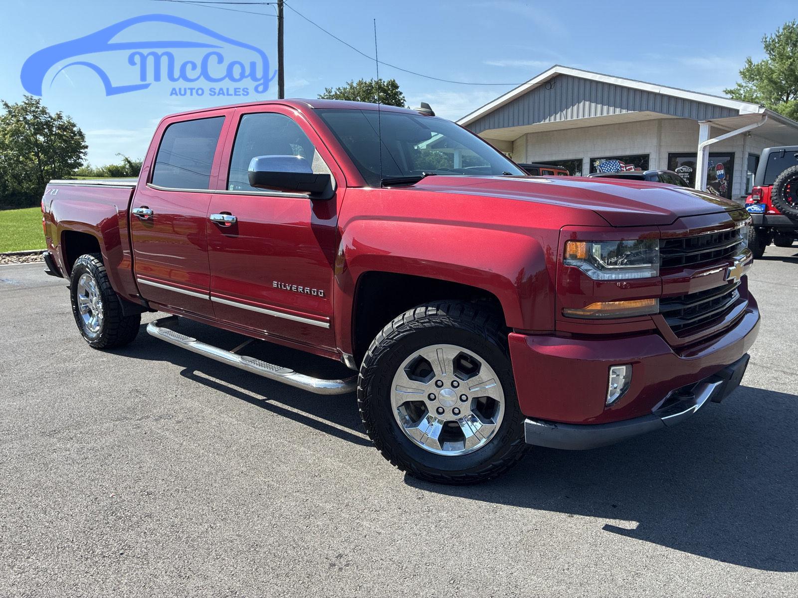 Cajun Red Tintcoat 2018 Chevrolet Silverado 1500 Pickup Truck Four-Wheel Drive 6-Speed Automatic