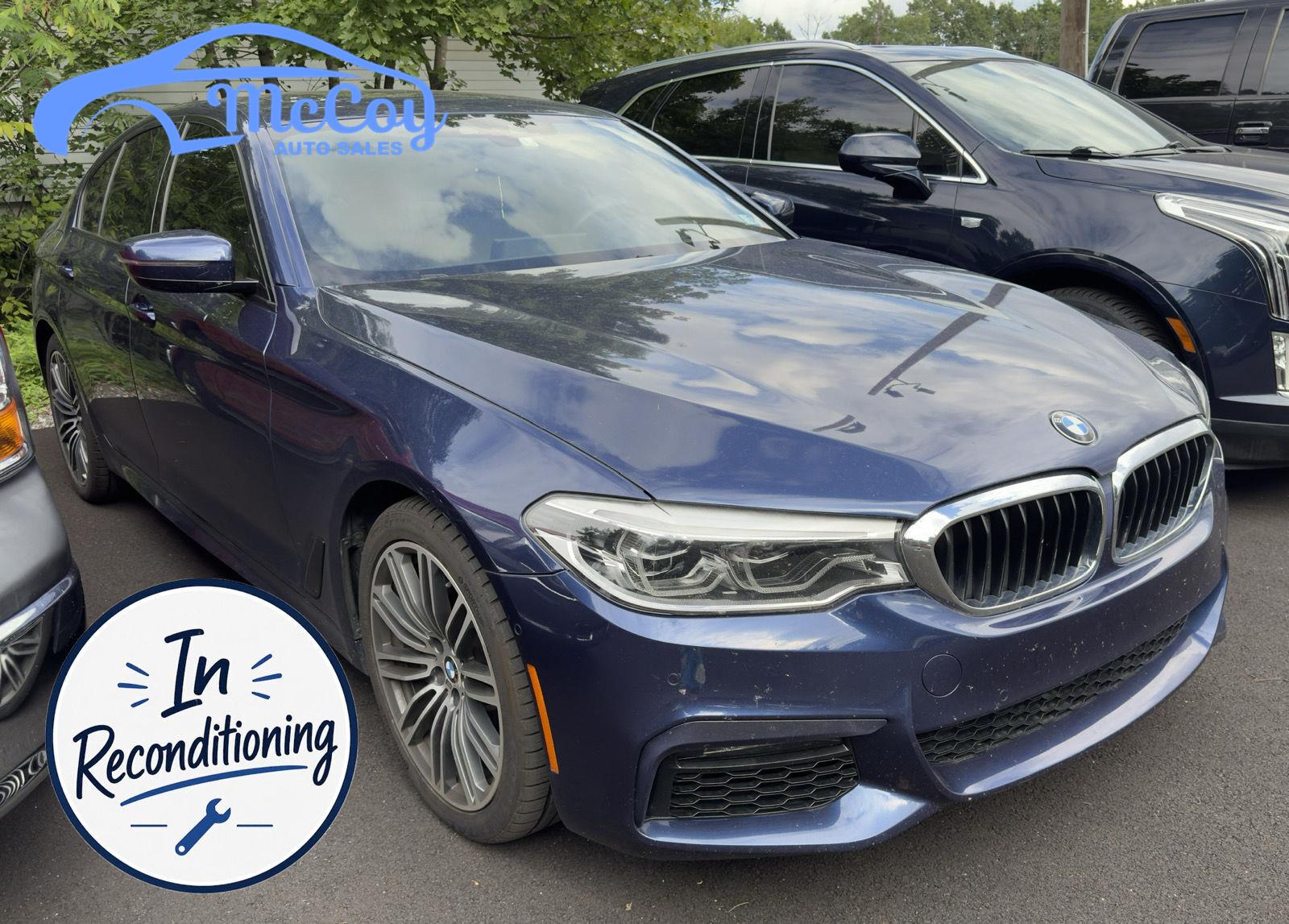 Mediterranean Blue Metallic 2019 BMW 5 Series Sedan All-Wheel Drive Automatic