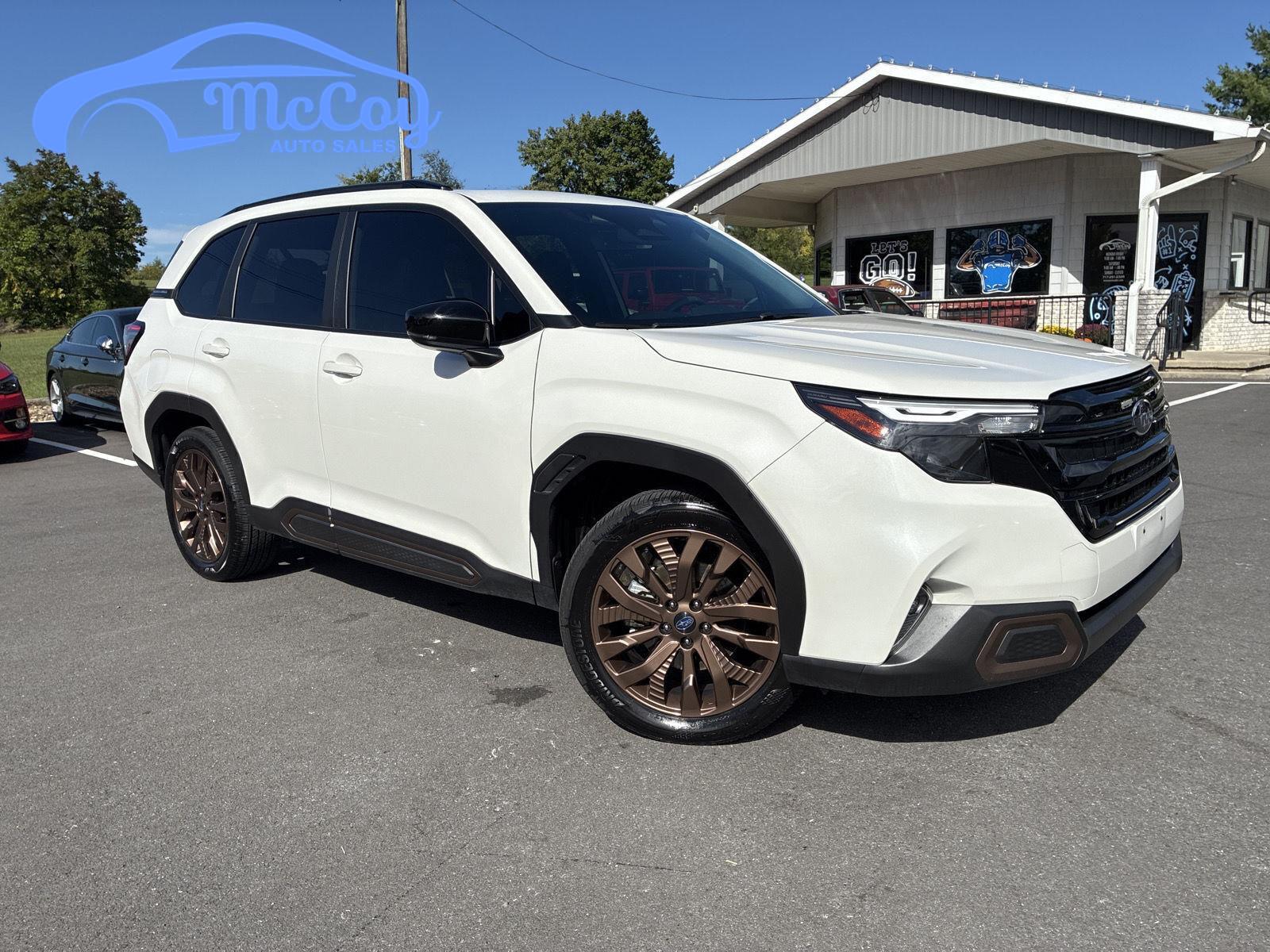 Crystal White Pearl 2025 Subaru Forester SUV / Crossover All-Wheel Drive Continuously Variable Transmission