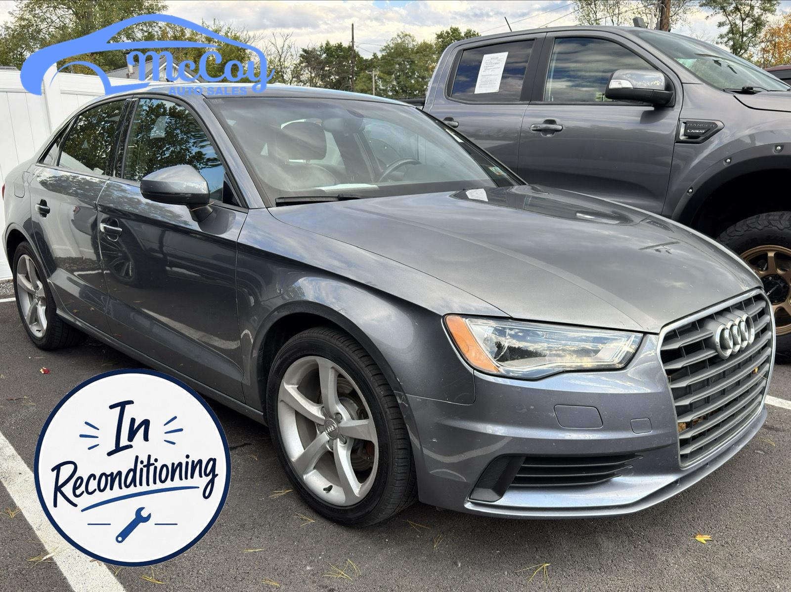 Monsoon Gray Metallic 2015 Audi A3 Sedan Front-Wheel Drive Automatic