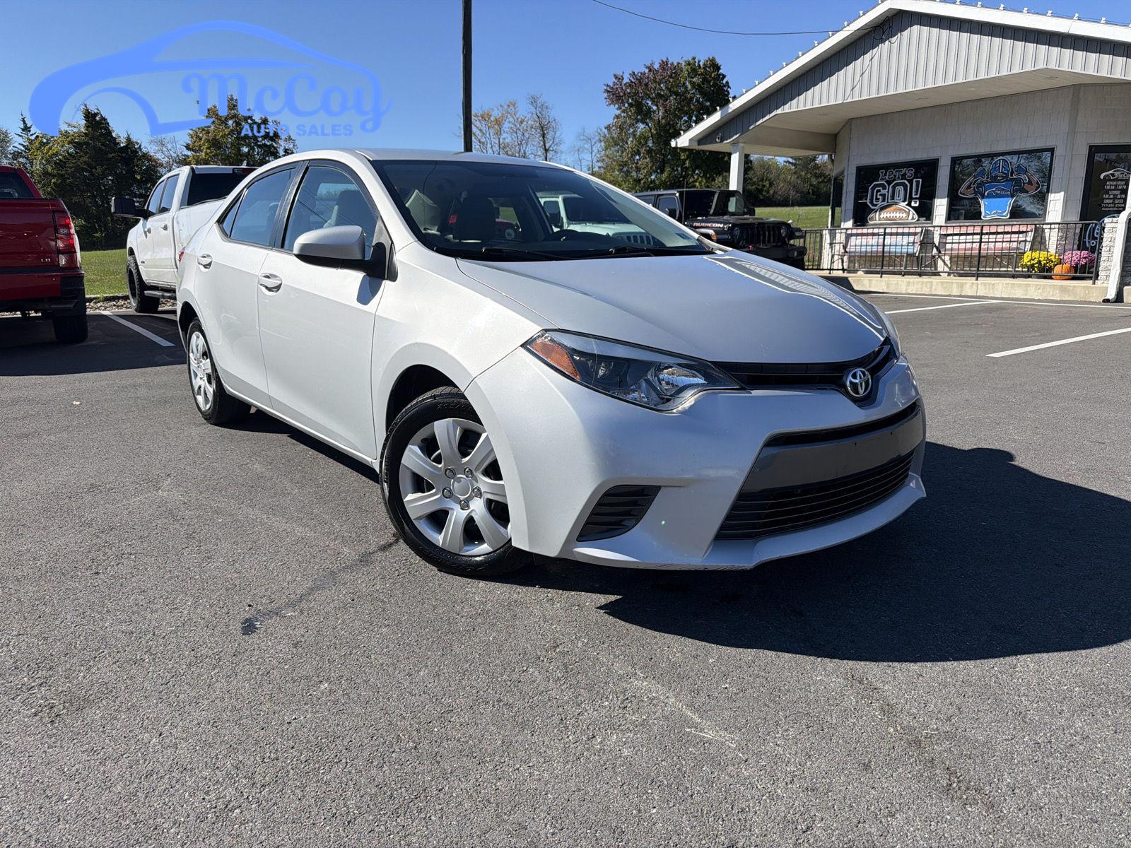 Classic Silver Metallic 2015 Toyota Corolla Sedan Front-Wheel Drive Continuously Variable Transmission