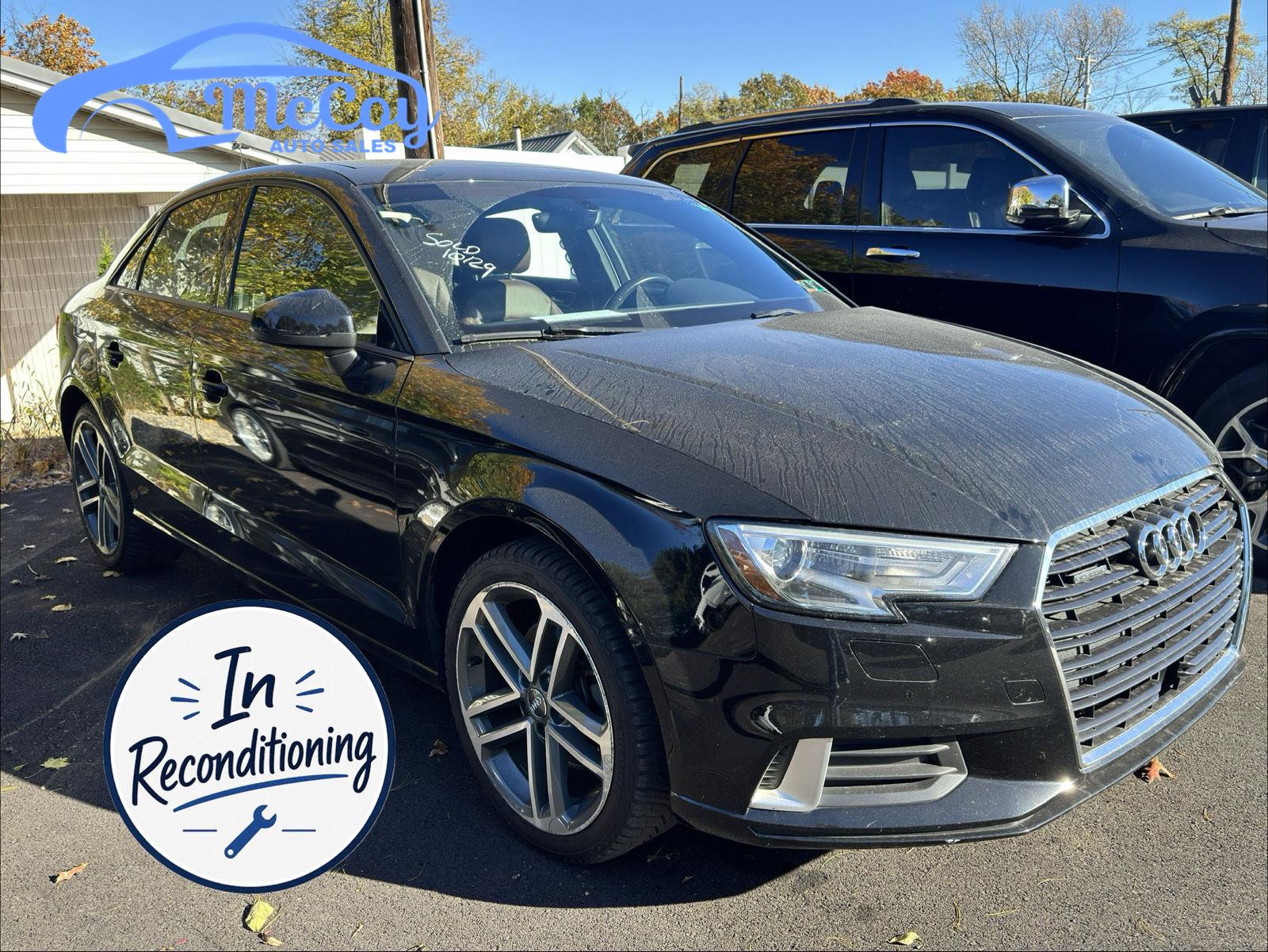 Brilliant Black 2018 Audi A3 Sedan All-Wheel Drive Automatic