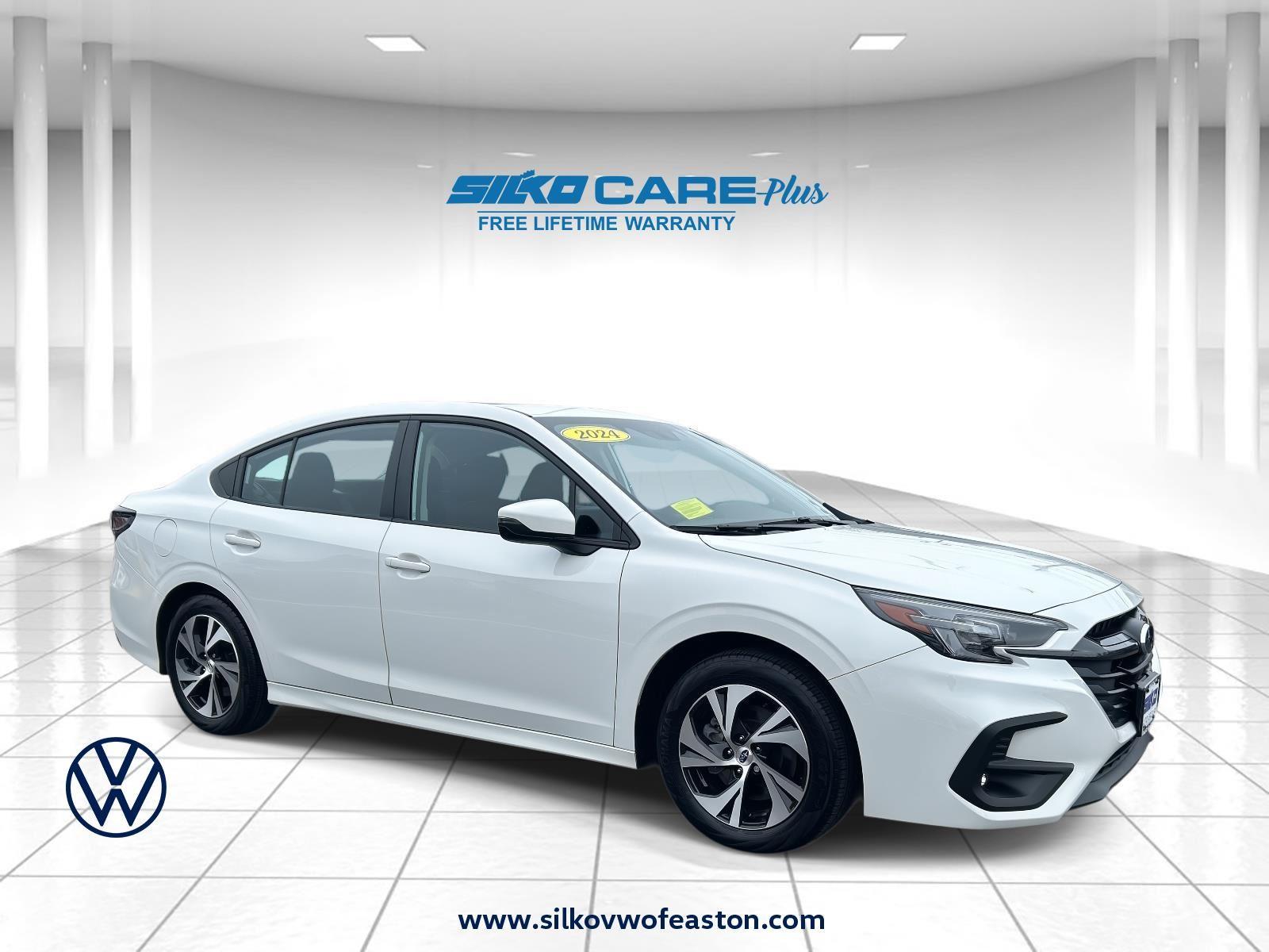 Crystal White Pearl 2024 Subaru Legacy Premium AWD Sedan All-Wheel Drive Continuously Variable Transmission