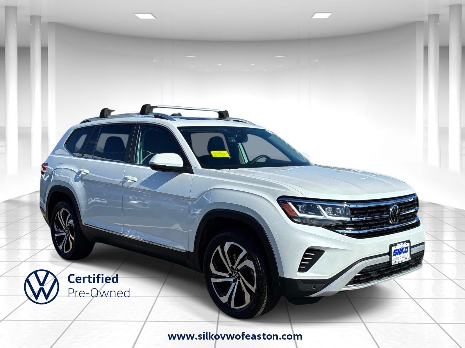 Opal White Pearl 2023 Volkswagen Atlas Automatic