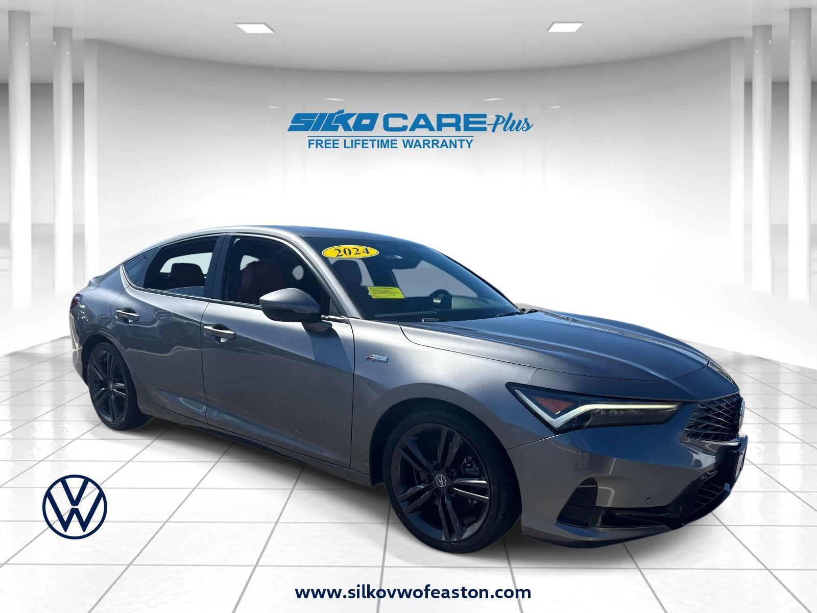 Liquid Carbon Metallic 2024 Acura Integra FWD with Technology and A-SPEC Package Sedan Front-Wheel Drive 7-Speed CVT