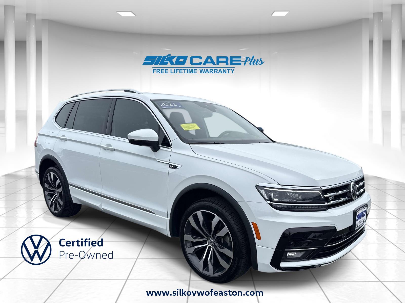 Pure White 2021 Volkswagen Tiguan SEL Premium R-Line 4Motion SUV / Crossover All-Wheel Drive Automatic