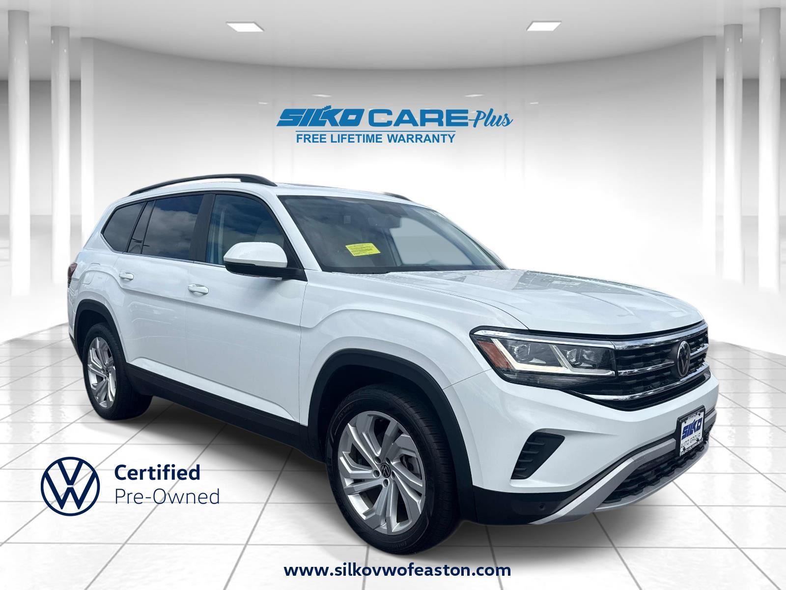 Pure White 2023 Volkswagen Atlas SUV / Crossover All-Wheel Drive Automatic