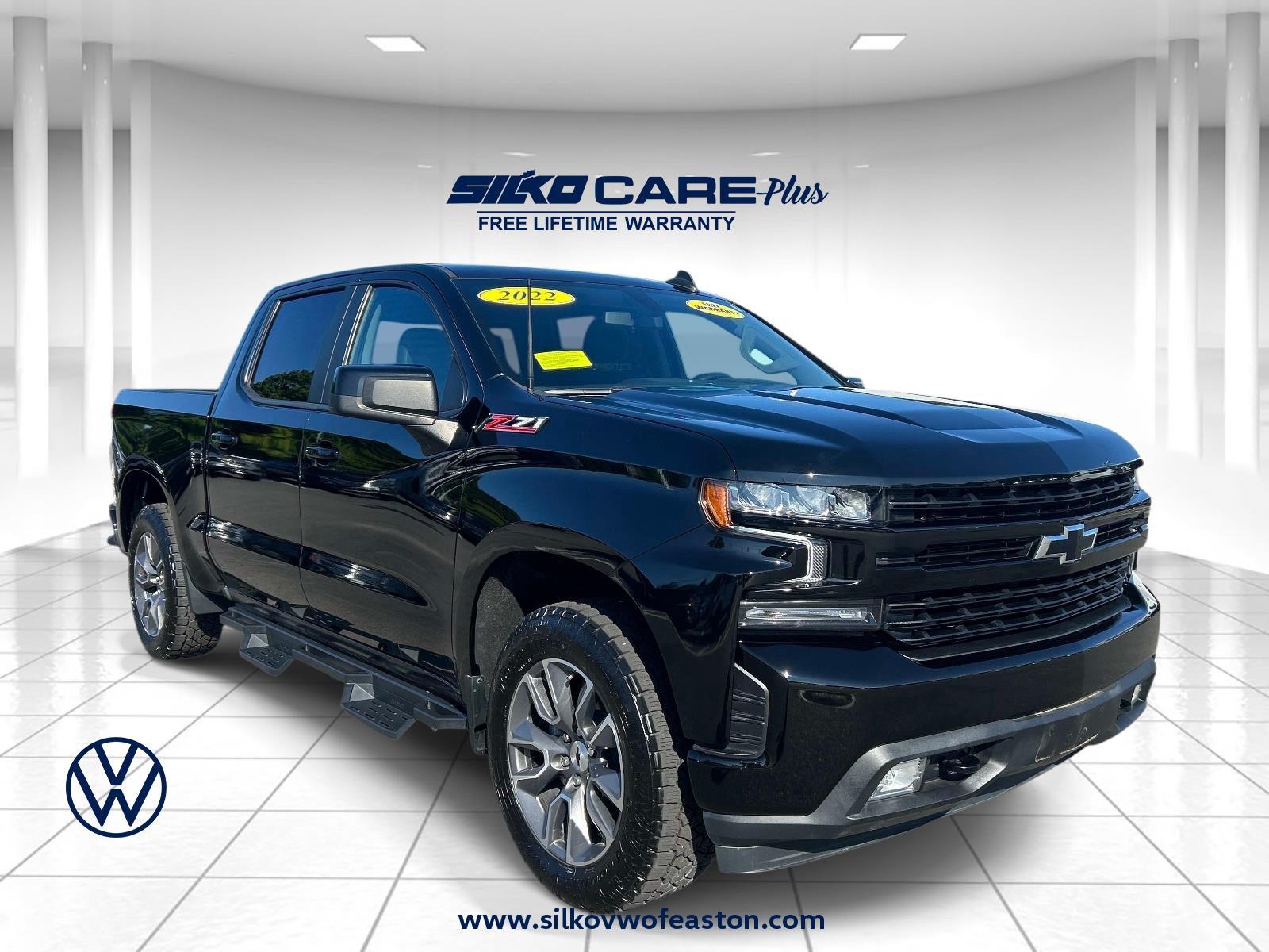Black 2022 Chevrolet Silverado 1500 Pickup Truck Four-Wheel Drive 8-Speed Automatic