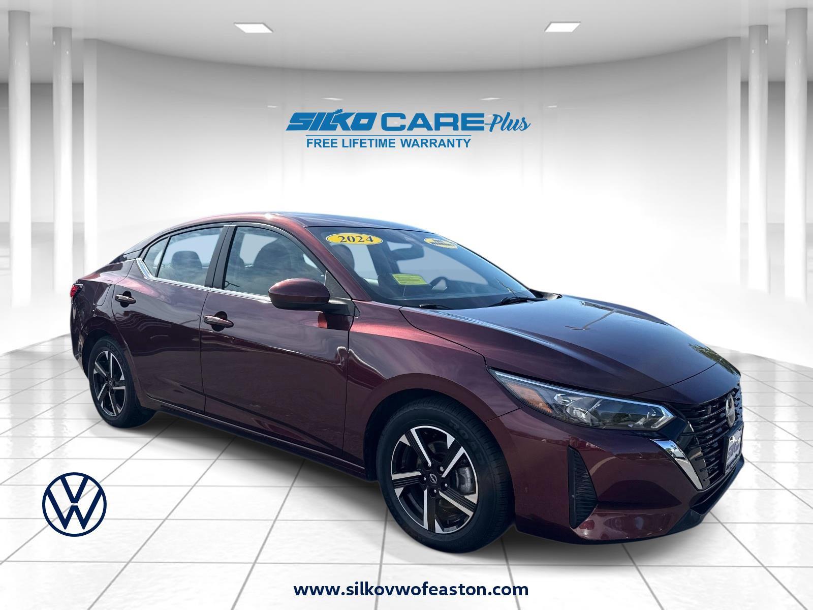 Rosewood Metallic 2024 Nissan Sentra Sedan Front-Wheel Drive Continuously Variable Transmission