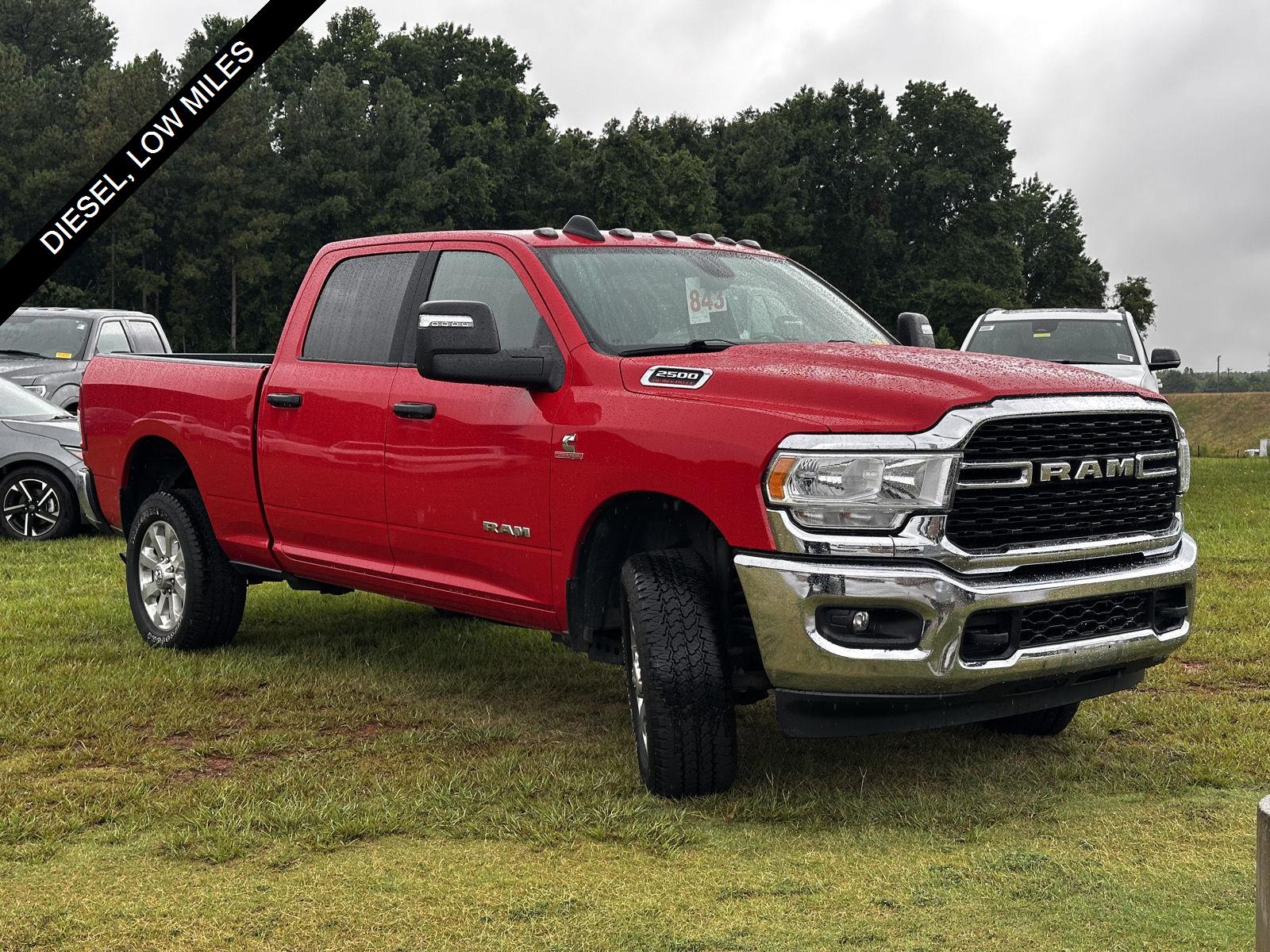 Flame Red Clearcoat 2023 RAM 2500 Pickup Truck Four-Wheel Drive 6-Speed Automatic