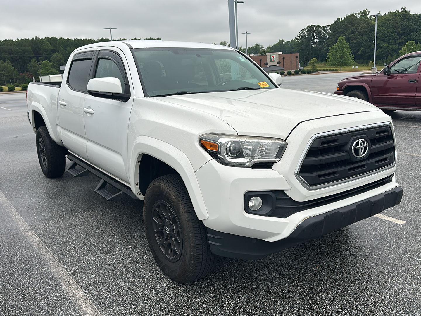 Super White 2017 Toyota Tacoma Pickup Truck Four-Wheel Drive Automatic