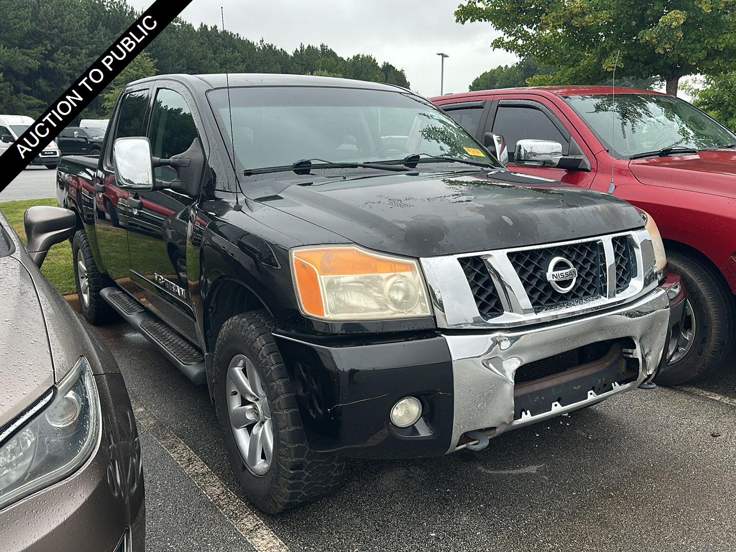Galaxy Black 2012 Nissan Titan Pickup Truck Four-Wheel Drive Automatic