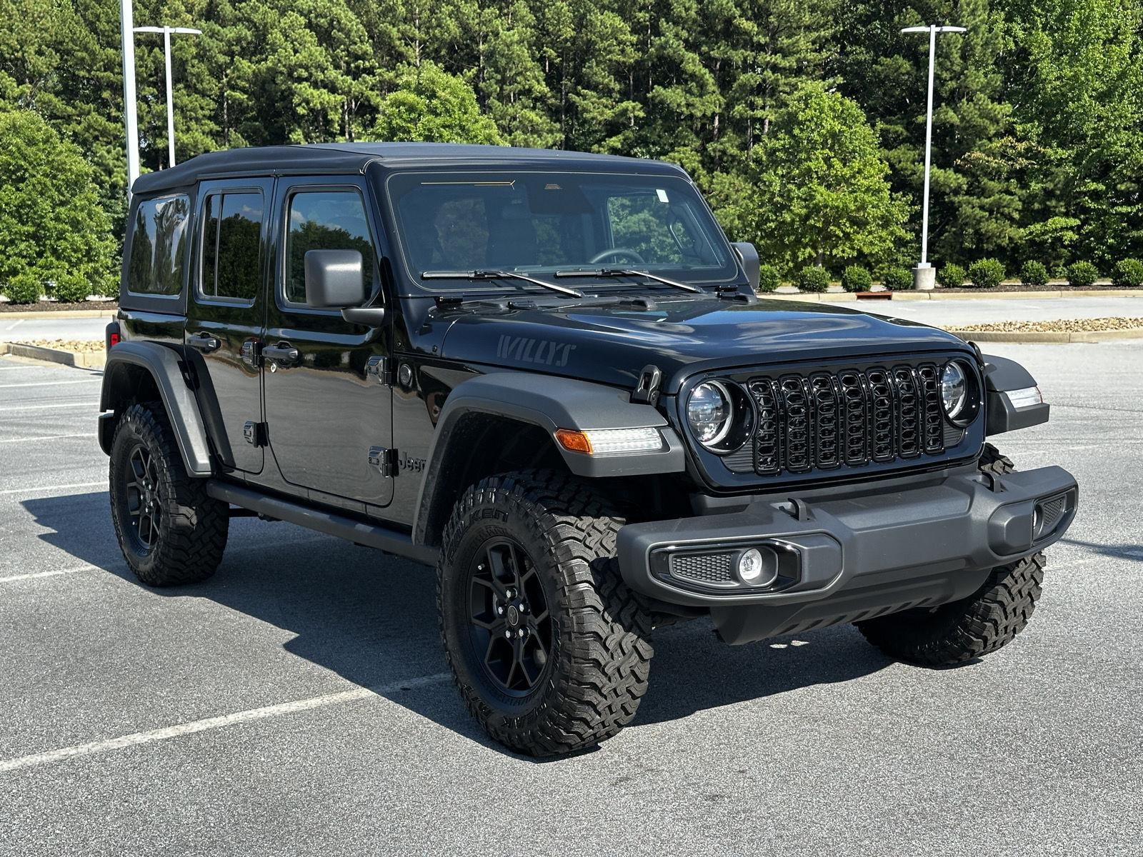 Black Clearcoat 2025 Jeep Wrangler SUV / Crossover Four-Wheel Drive 8-Speed Automatic