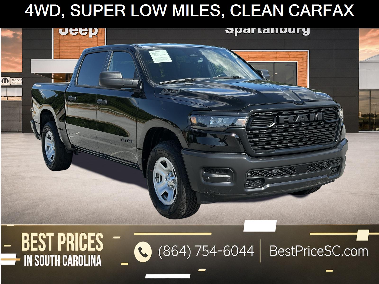 Diamond Black Crystal Pearlcoat 2025 RAM 1500 Pickup Truck Four-Wheel Drive 8-Speed Automatic