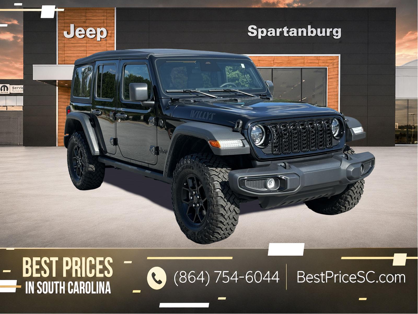 Black Clearcoat 2025 Jeep Wrangler SUV / Crossover Four-Wheel Drive 8-Speed Automatic