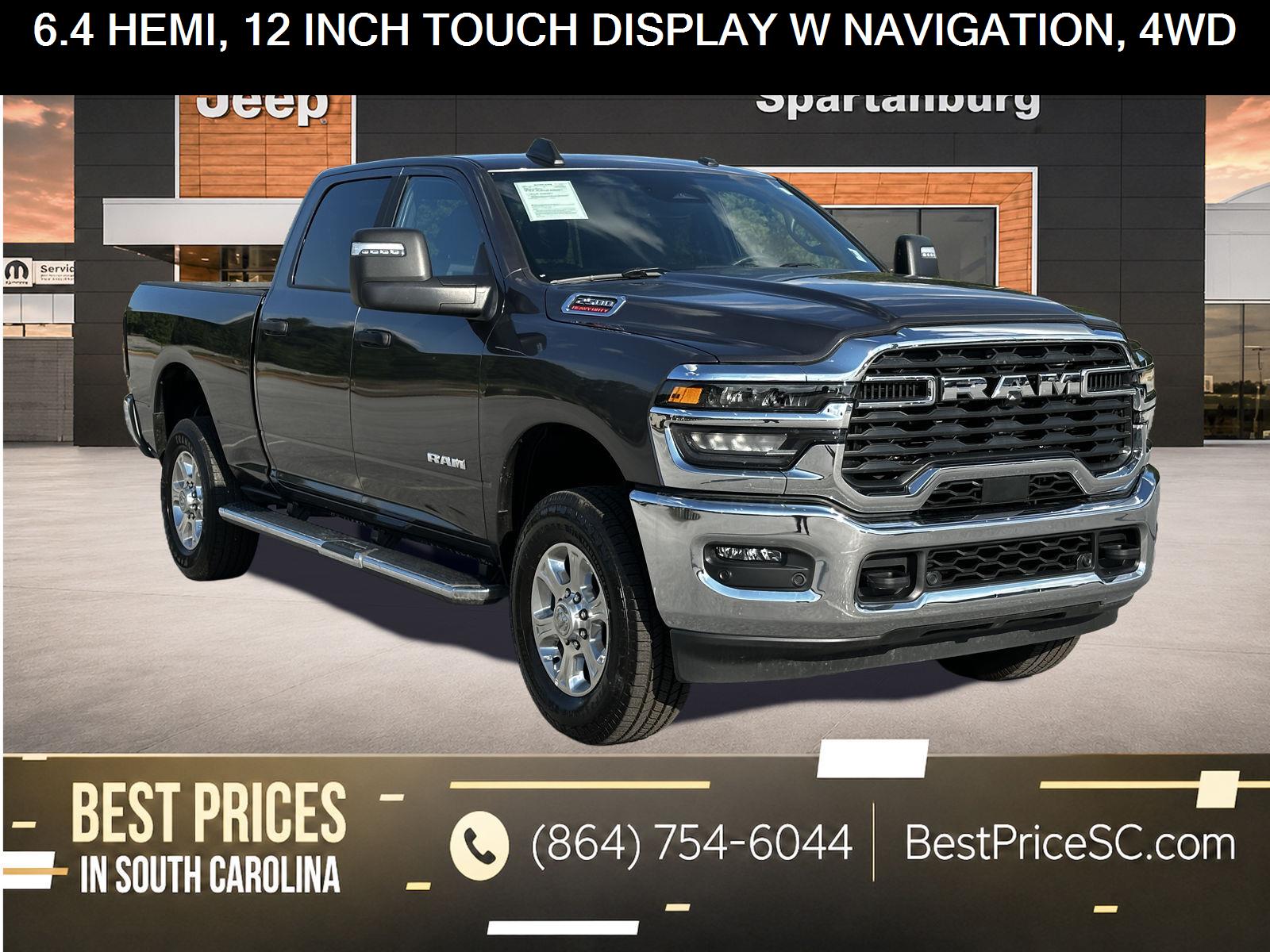 Gray (Granite Crystal Metallic Clearcoat) 2025 RAM 2500 Pickup Truck Four-Wheel Drive 8-Speed Automatic