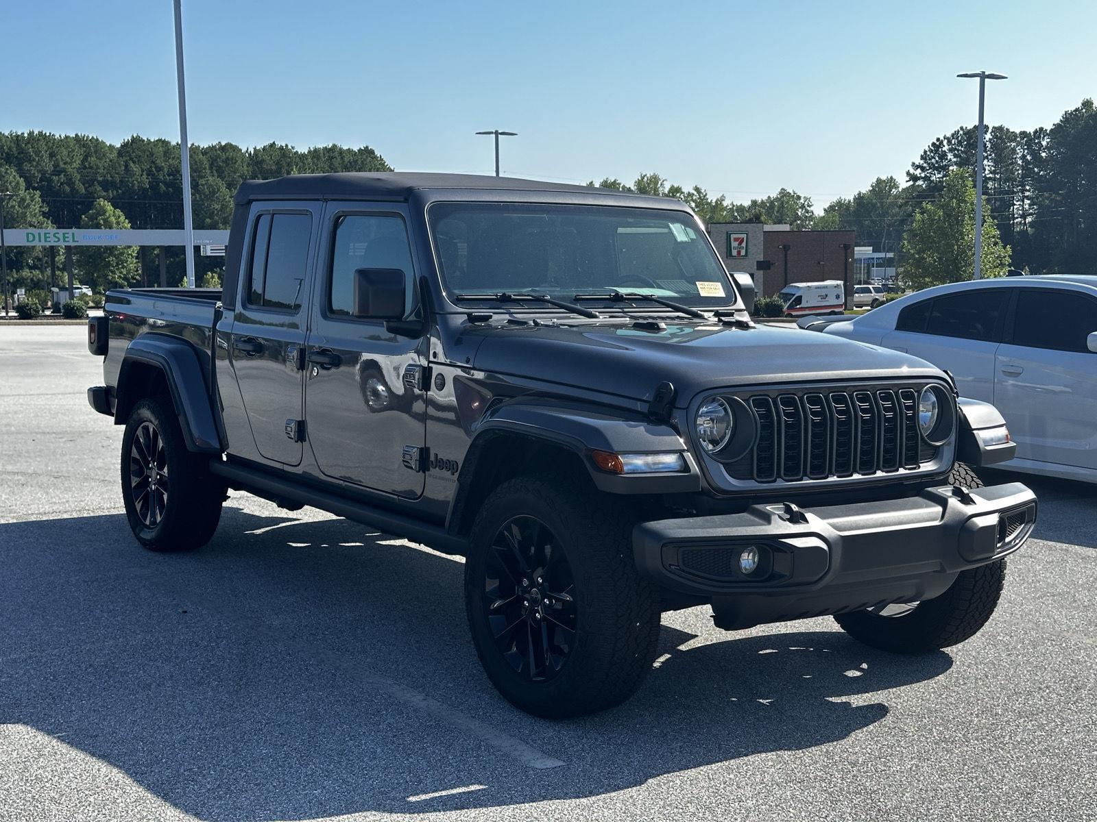 Gray (Granite Crystal Metallic Clearcoat) 2025 Jeep Gladiator Pickup Truck Four-Wheel Drive 8-Speed Automatic