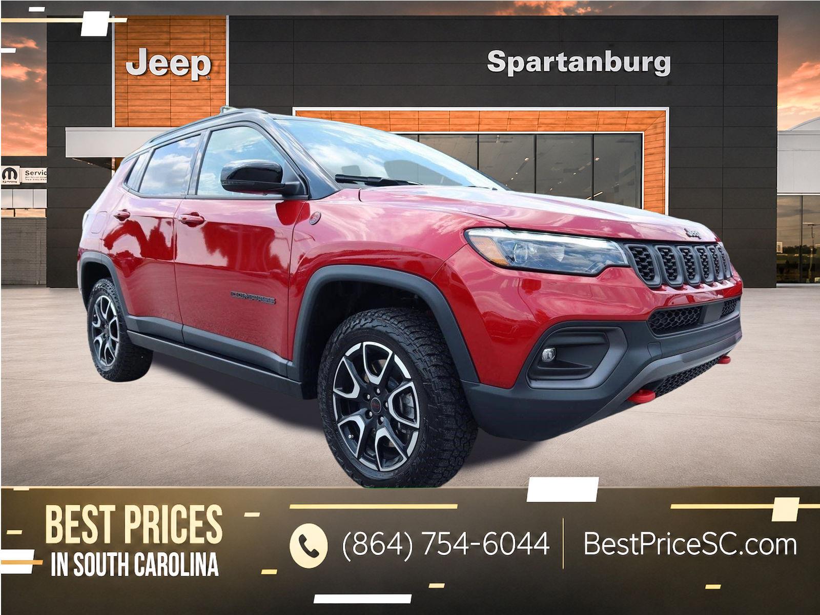 Red Hot Pearlcoat 2025 Jeep Compass SUV / Crossover Four-Wheel Drive 8-Speed Automatic