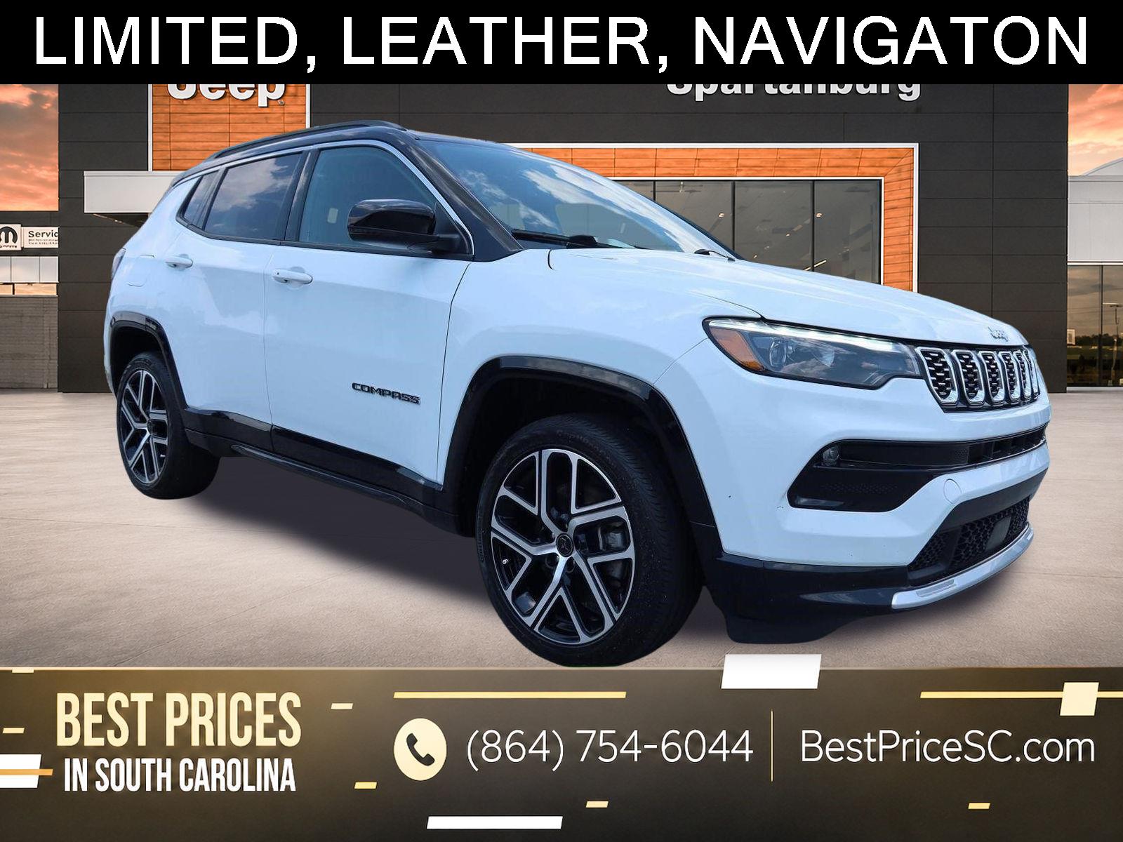 Bright White Clearcoat 2025 Jeep Compass SUV / Crossover Four-Wheel Drive 8-Speed Automatic