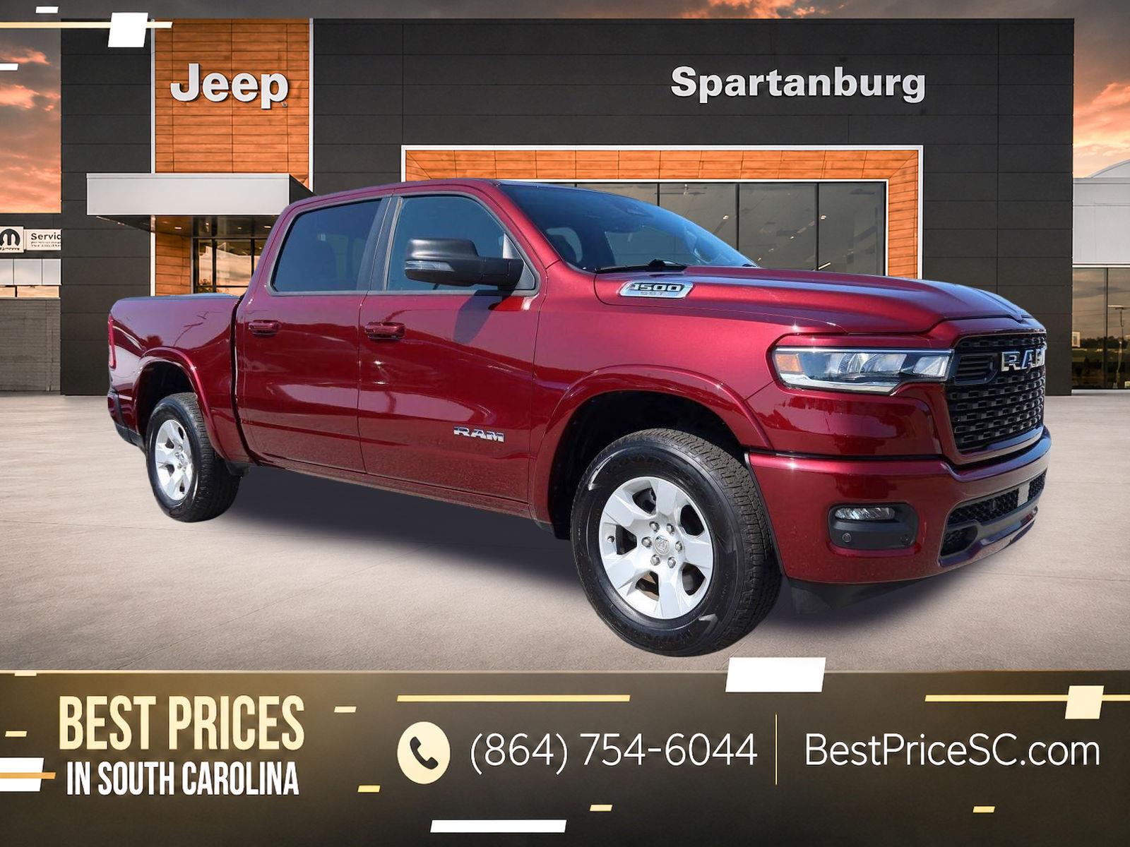 Delmonico Red Pearlcoat 2025 RAM 1500 Pickup Truck Four-Wheel Drive 8-Speed Automatic