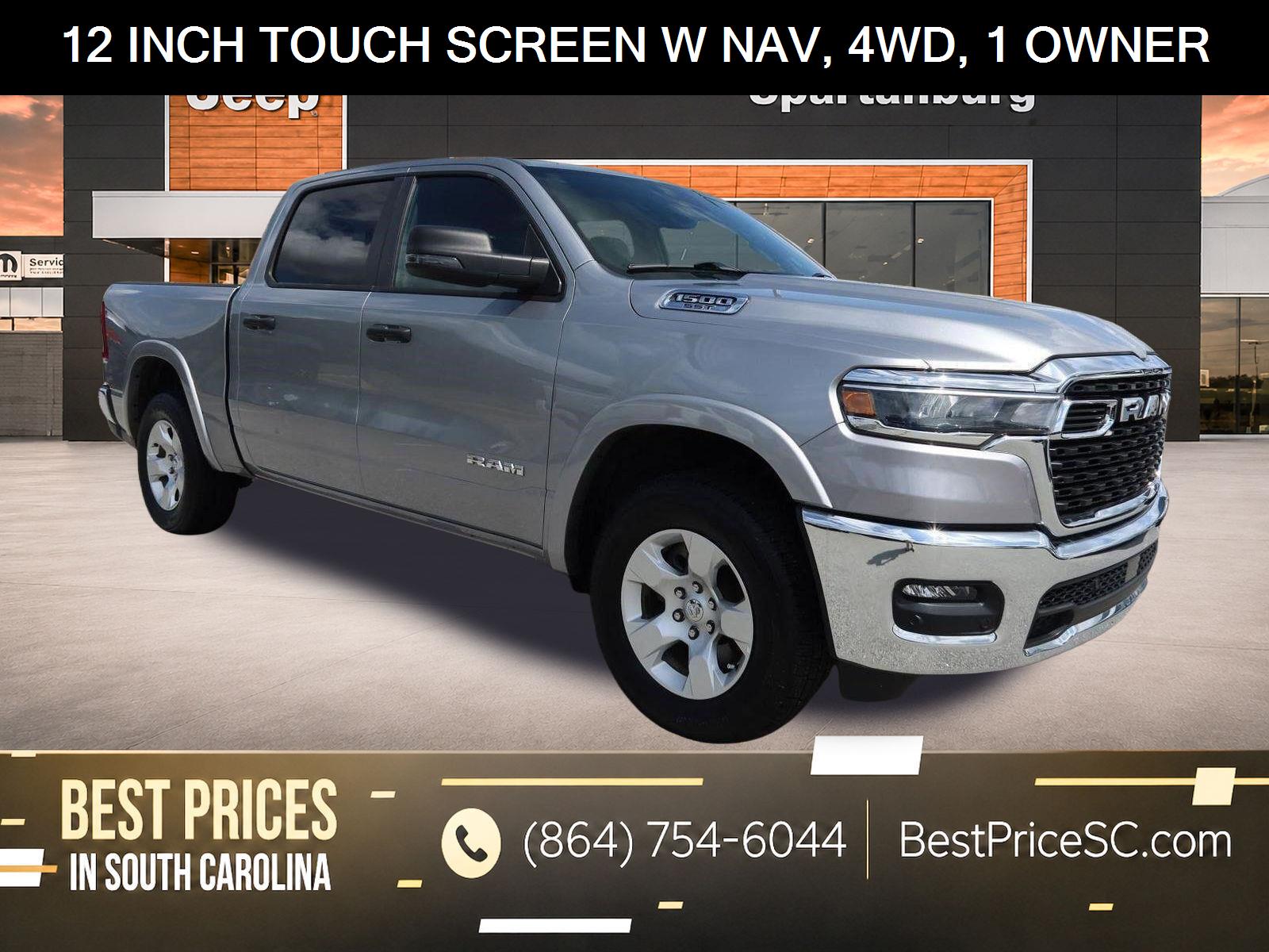 Billet Silver Metallic Clearcoat 2025 RAM 1500 Pickup Truck Four-Wheel Drive 8-Speed Automatic