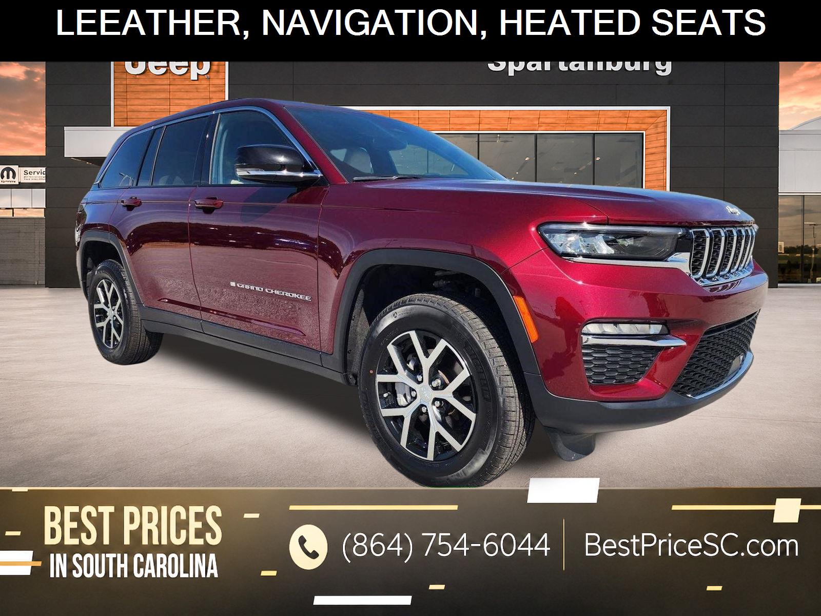 Velvet Red Pearlcoat 2024 Jeep Grand Cherokee SUV / Crossover Four-Wheel Drive 8-Speed Automatic
