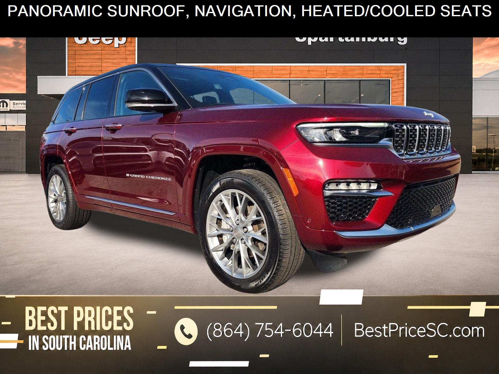 Velvet Red Pearlcoat 2025 Jeep Grand Cherokee SUV / Crossover Four-Wheel Drive 8-Speed Automatic