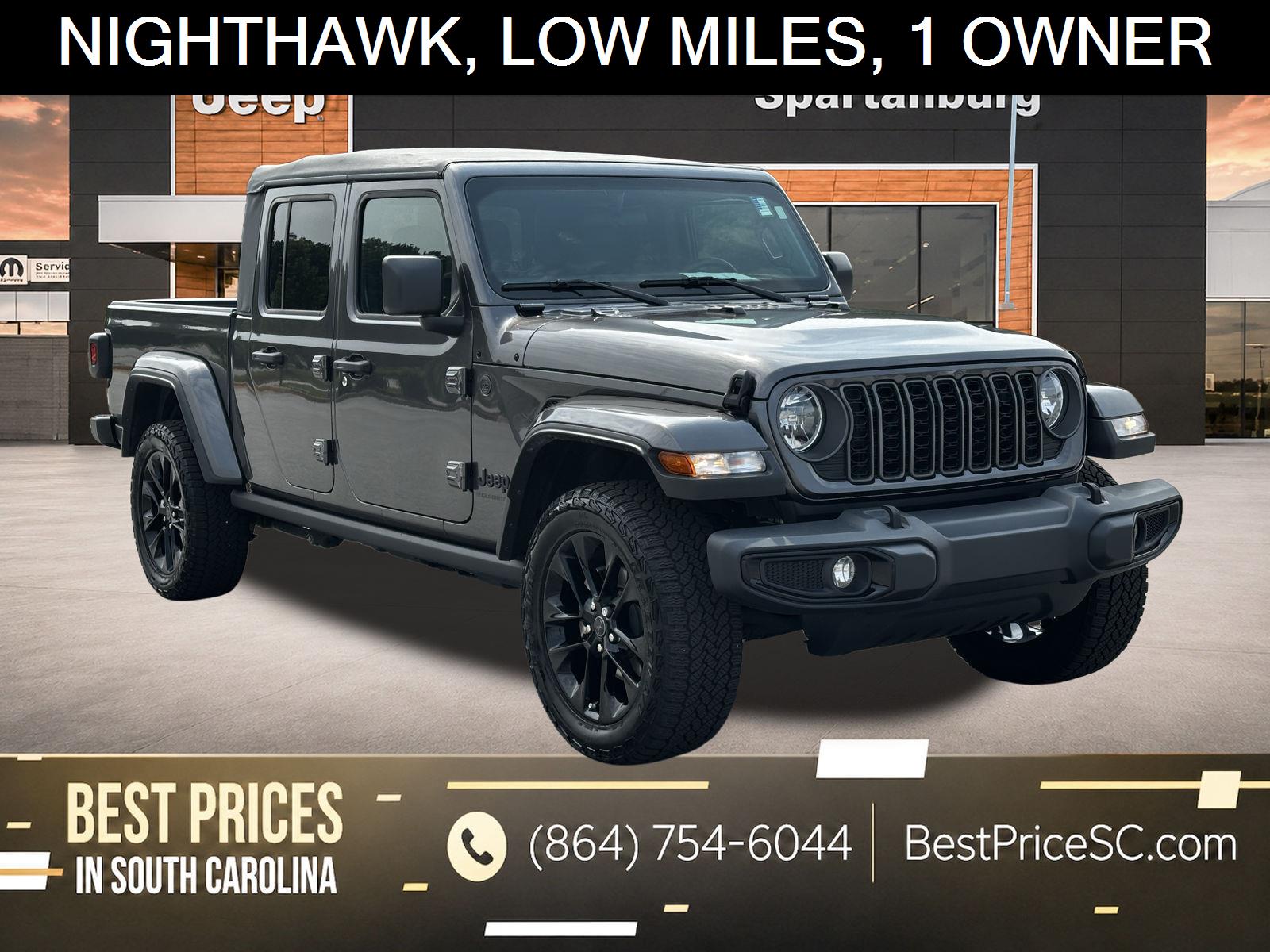 Gray (Granite Crystal Metallic Clearcoat) 2025 Jeep Gladiator Pickup Truck Four-Wheel Drive 8-Speed Automatic