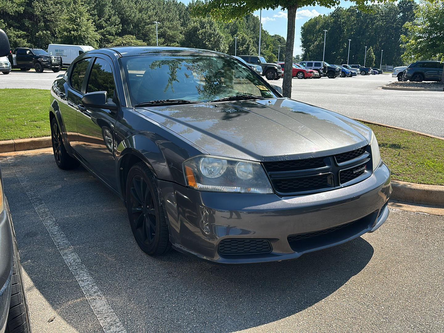 Gray (Granite Crystal Metallic Clearcoat) 2014 Dodge Avenger Sedan Front-Wheel Drive 4-Speed Automatic