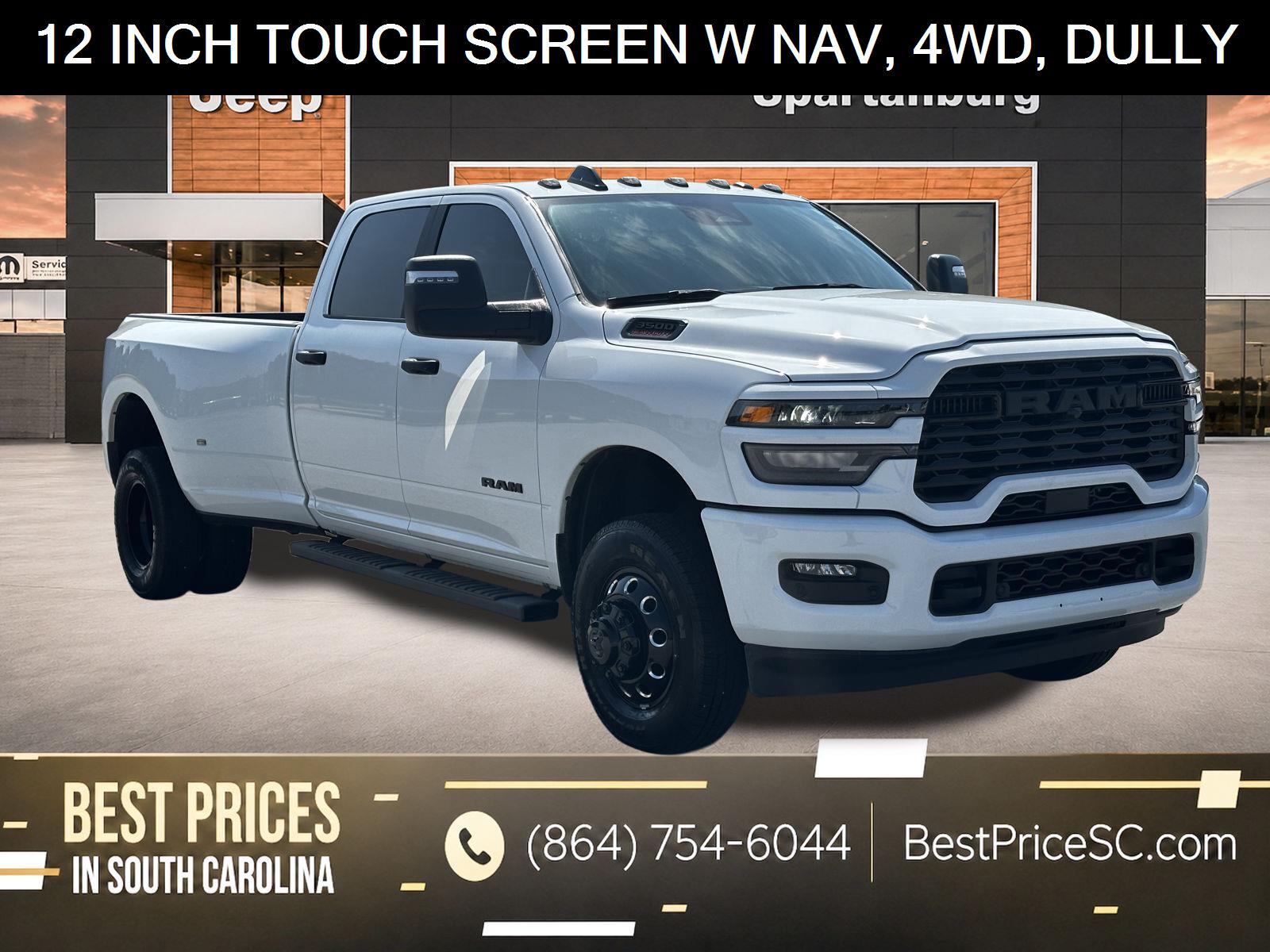 Bright White Clearcoat 2026 RAM 3500 Pickup Truck Four-Wheel Drive 8-Speed Automatic